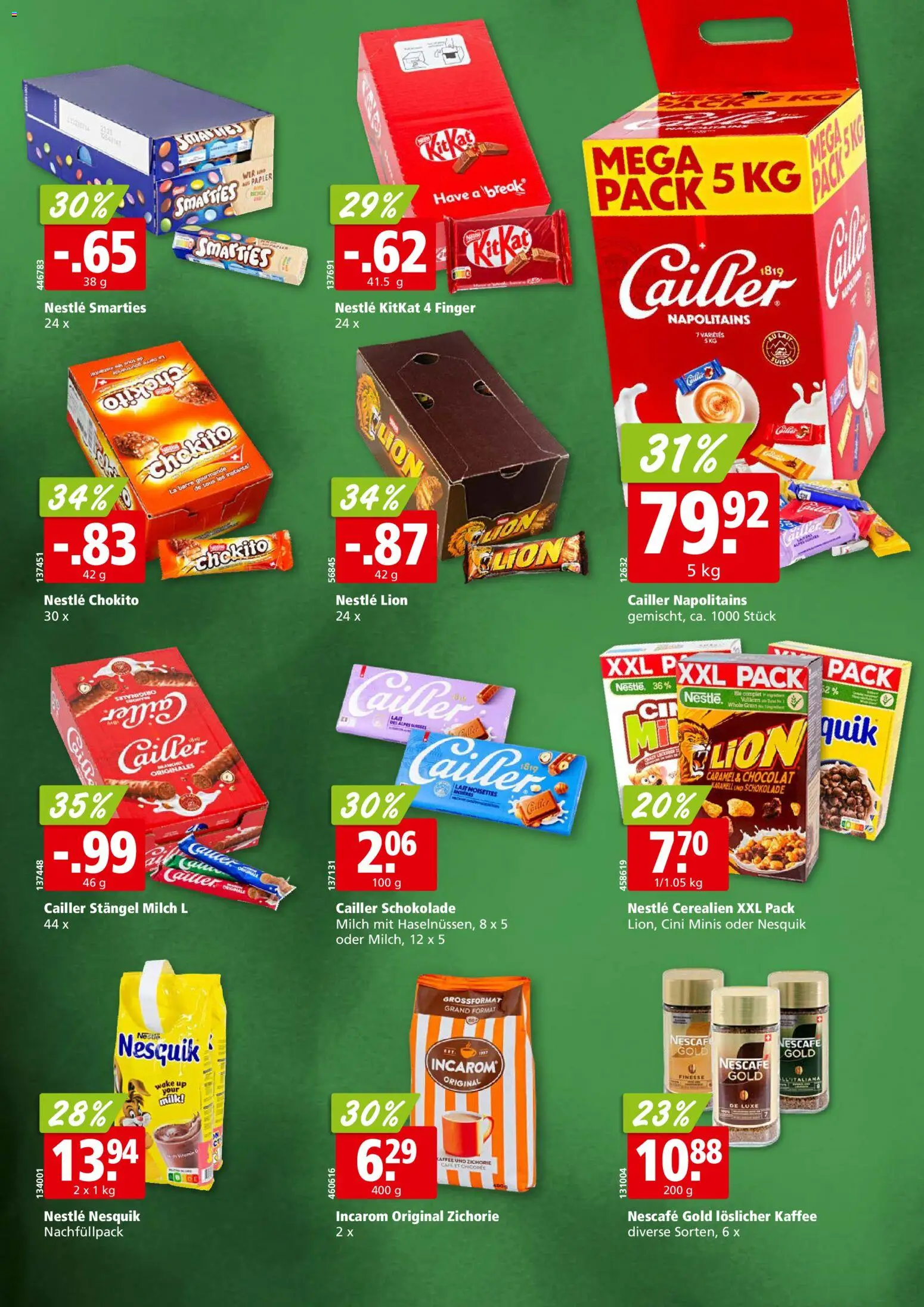Aligro aktionen Nestlé Chavannes, Matran, Genf, Sitten – gültig ab 19.10.2026 | Seite: 2 | Produkte: Milch, Kaffee, Schokolade