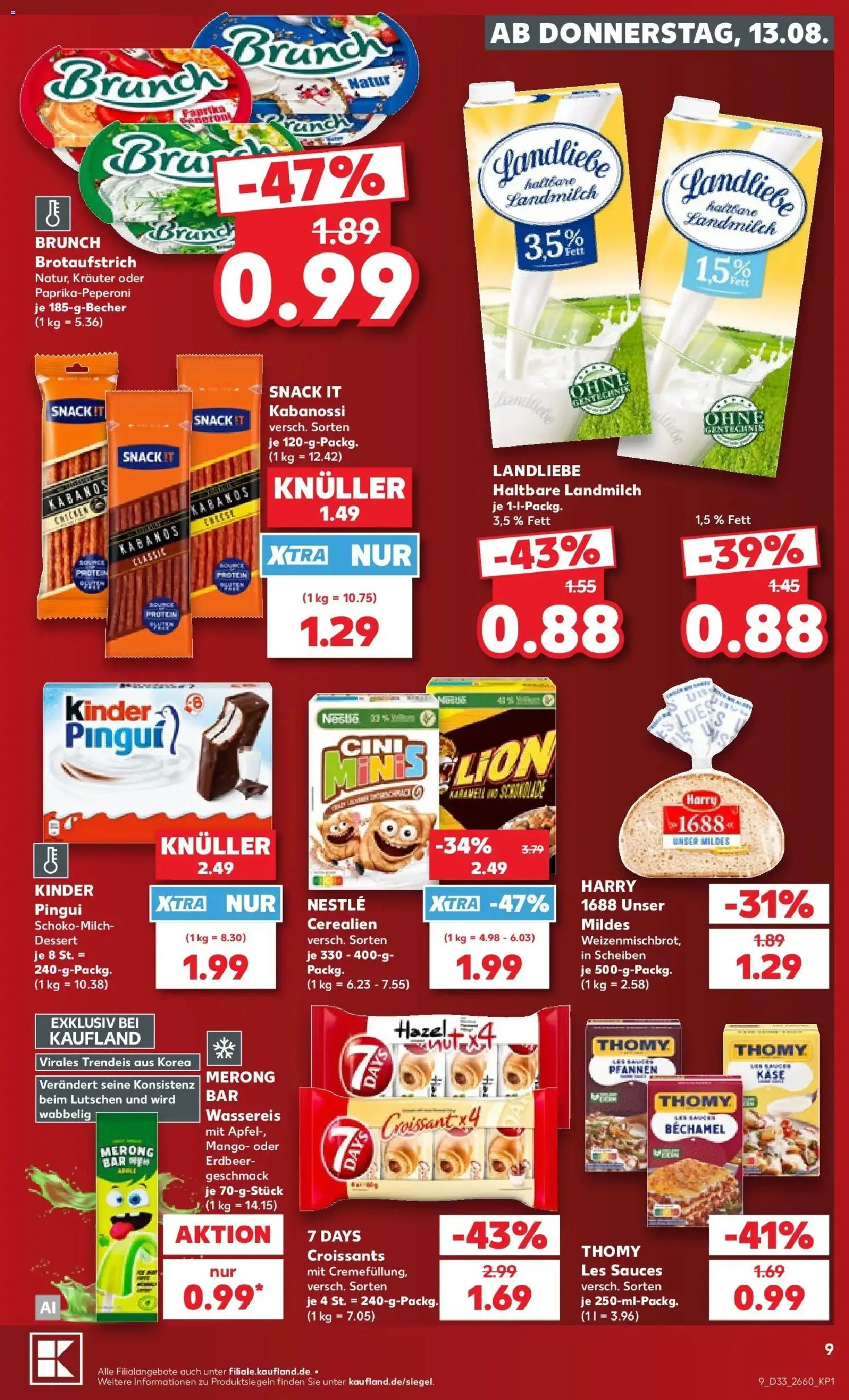 Prospekt Kaufland ab 10.08.2026 » Angebote Online zum Blättern | Seite: 18 | Produkte: Käse, Äpfel, Croissant, Mango