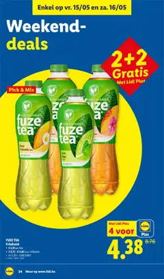 Lidl Folder week 20 - Voorbeeld van een folder van Lidl, geldig van 11.05.2026 | Pagina: 34 | Producten: Fles, Frisdrank, Mango