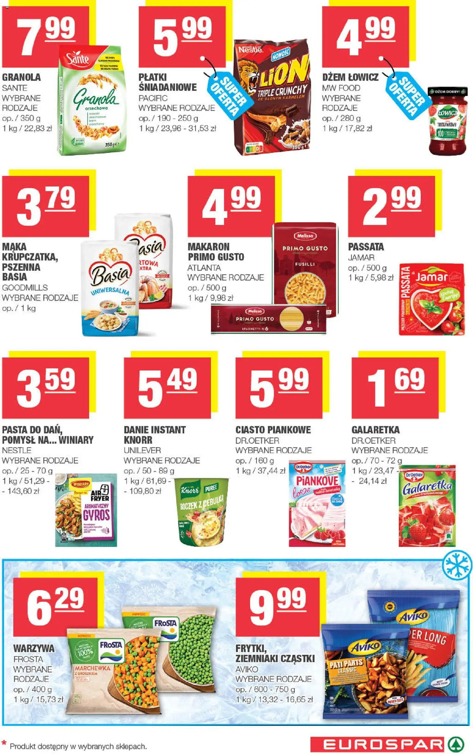 Spar gazetka - Eurospar od 17.06.2026 | Strona: 9 | Produkty: Granola, Płatki, Ziemniaki, Warzywa