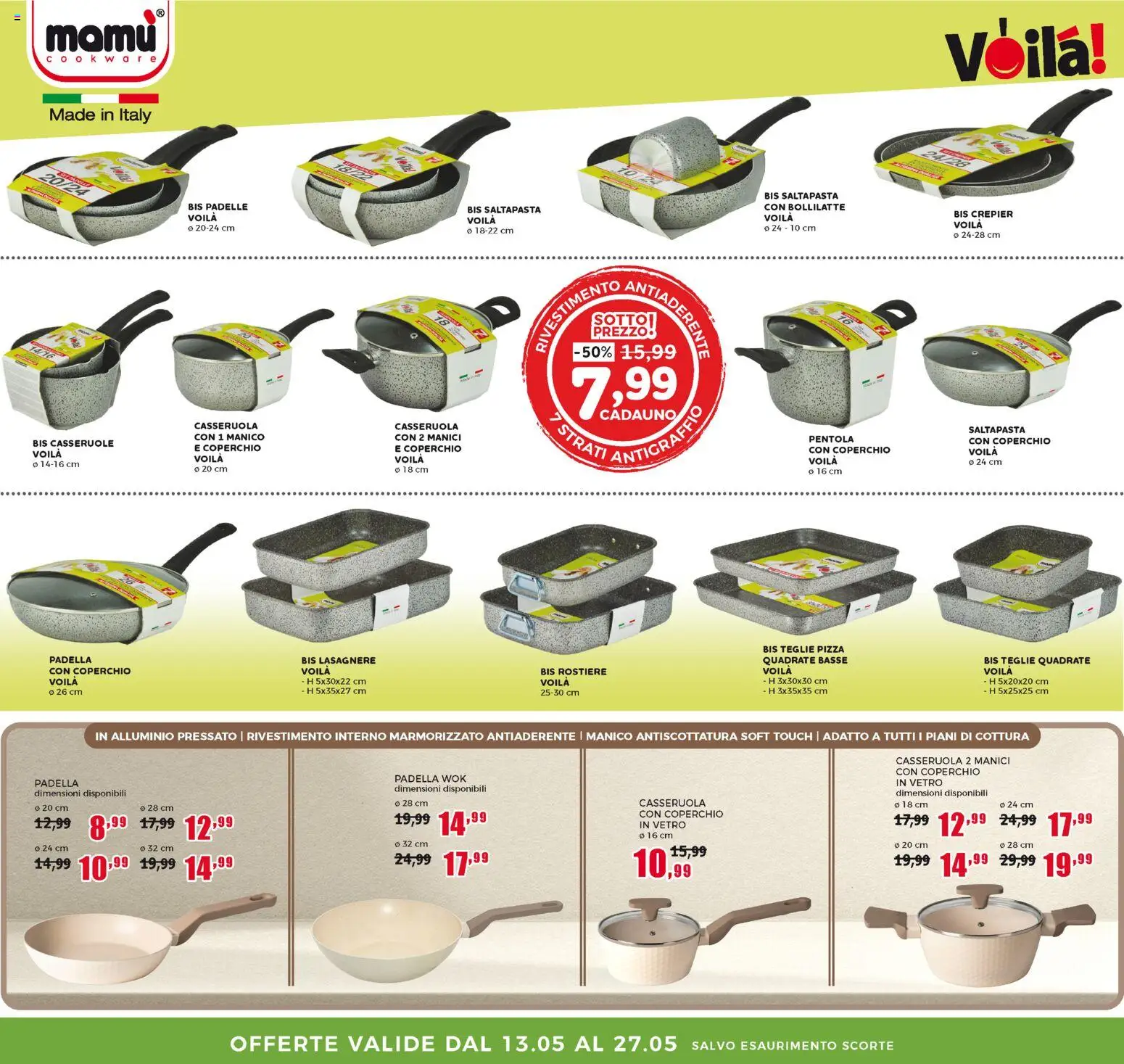 Volantino Happy Casa del 13.05.2026 | Pagina: 2 | Prodotti: Pizza, Padella, Casseruola, Alluminio
