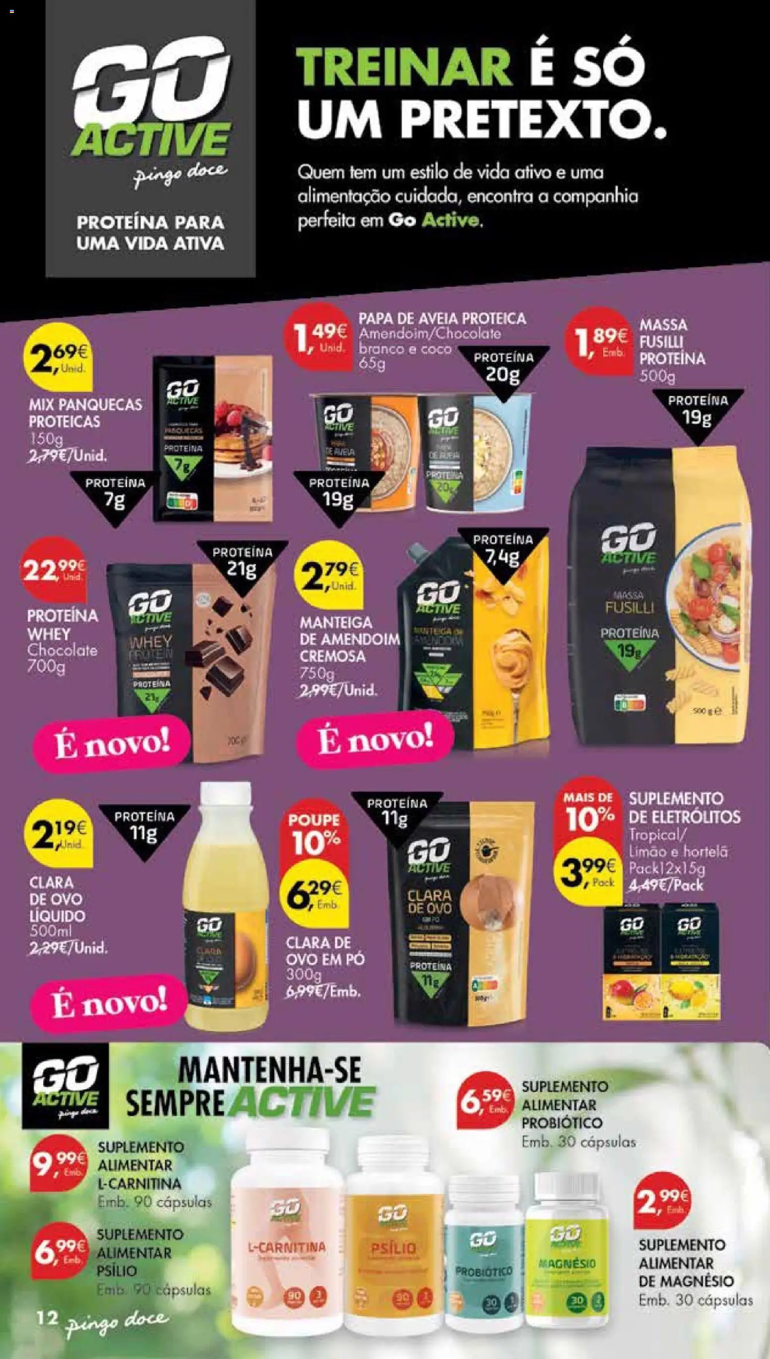 Pingo Doce folheto Poupe Esta Semana Madeira │ válido de 20/10/2026 | Página: 12 | Produtos: Panquecas, Hortelã, Chocolate, Proteina