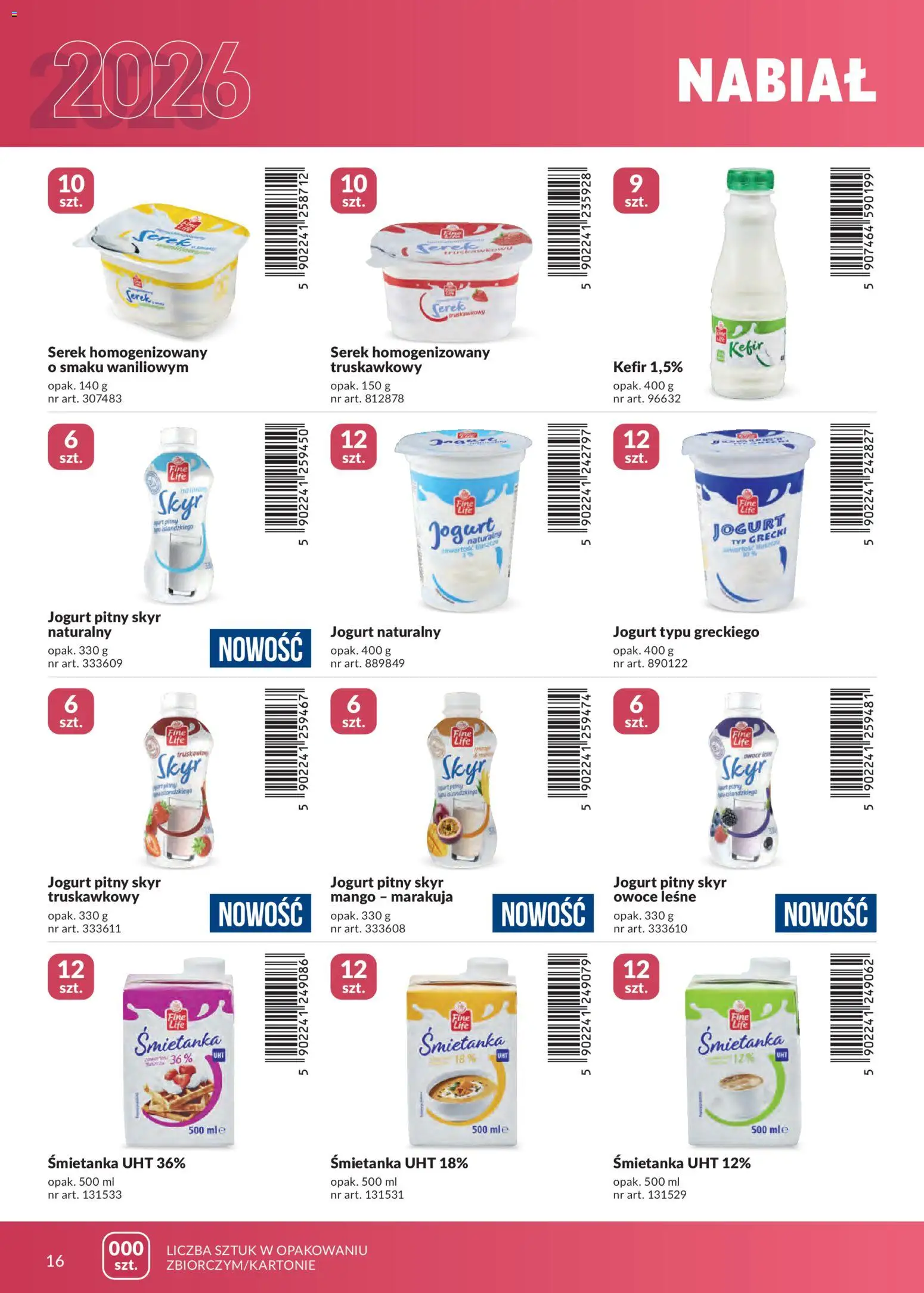 Makro gazetka - Marki własne dla Twojego sklepu od 23.04.2026 | Strona: 16 | Produkty: Mango, Serek homogenizowany, Serek, Jogurt pitny