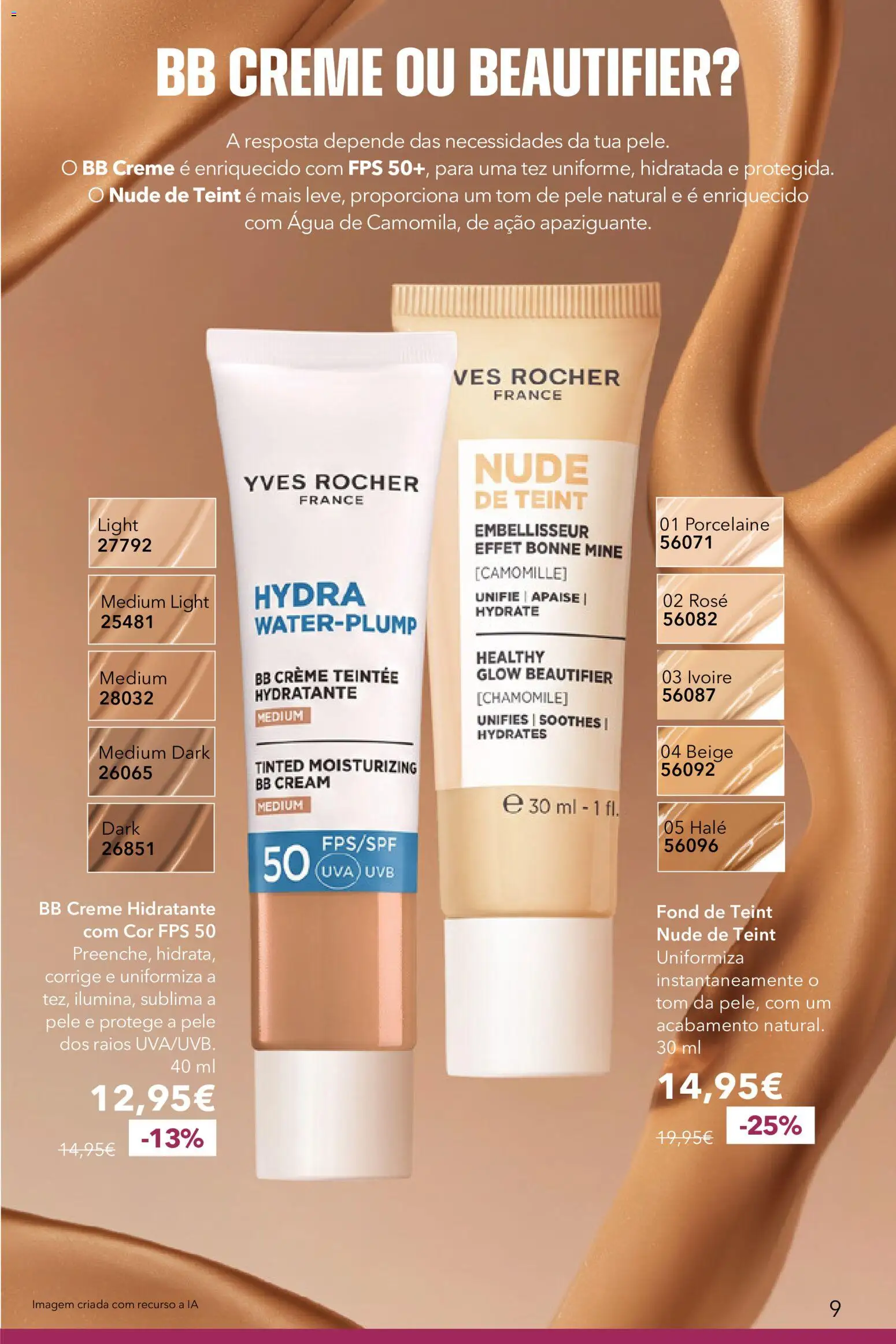 Yves Rocher Catalogo 13 │ válido de 21/10/2026 | Página: 9 | Produtos: Agua, Creme hidratante, Creme