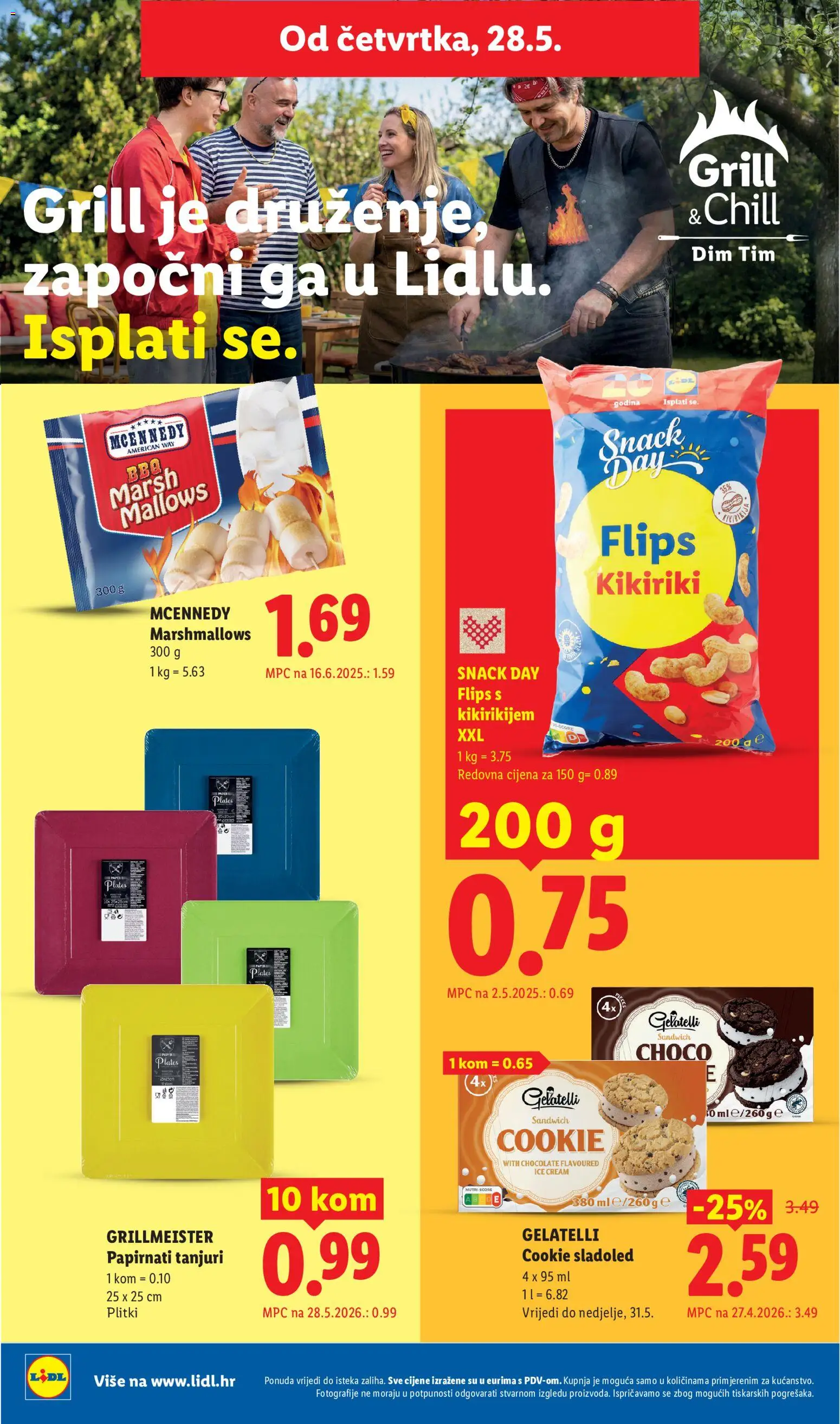Lidl katalog | vrijedi od 25.05.2026 | Stranica: 66 | Proizvodi: Flips, Kikiriki, Sladoled, Tanjuri