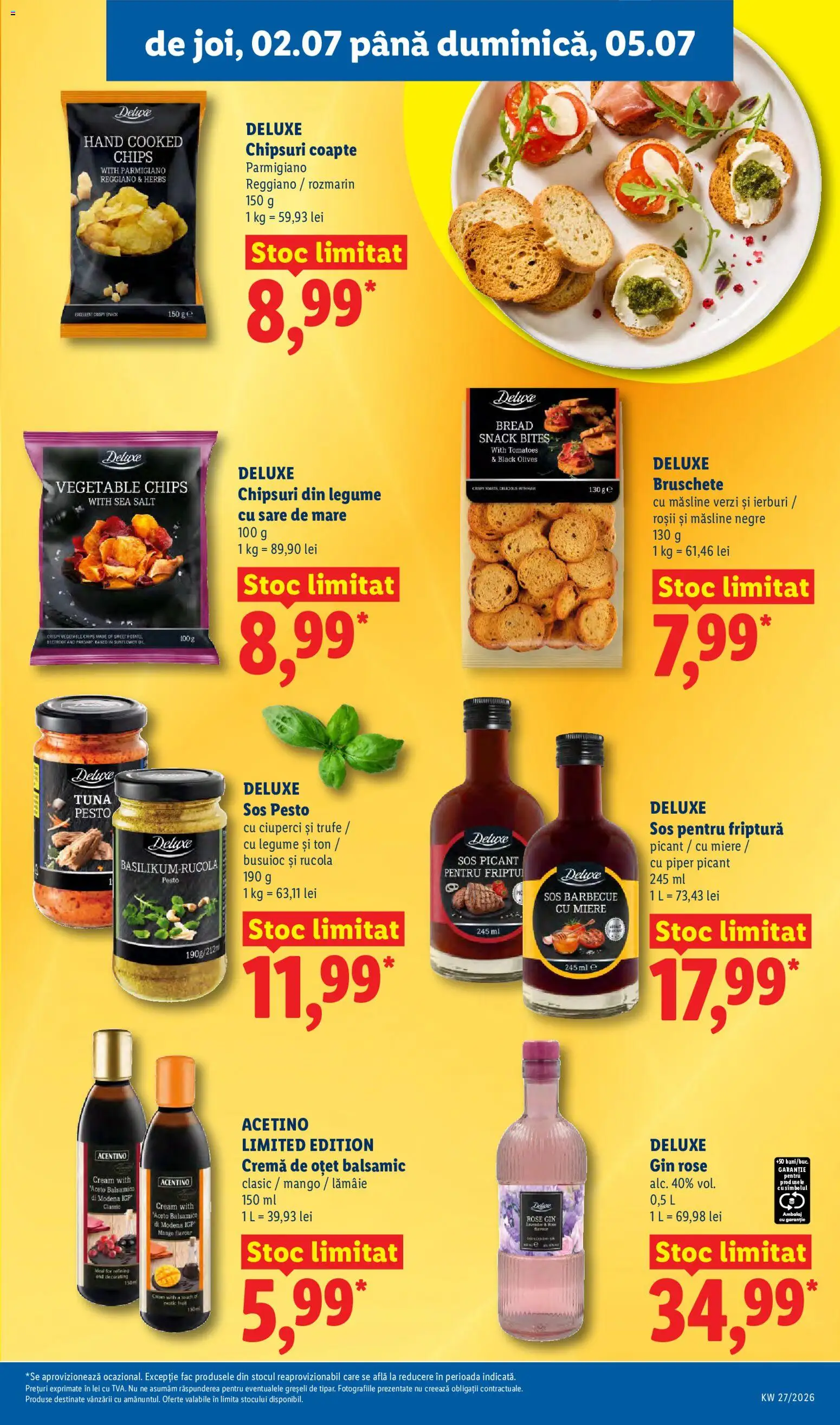 Noul catalog Lidl – valabil de la 29.06.2026 | Pagină: 69 | Produse: Ciuperci, Oțet, Roșii, Lămâie