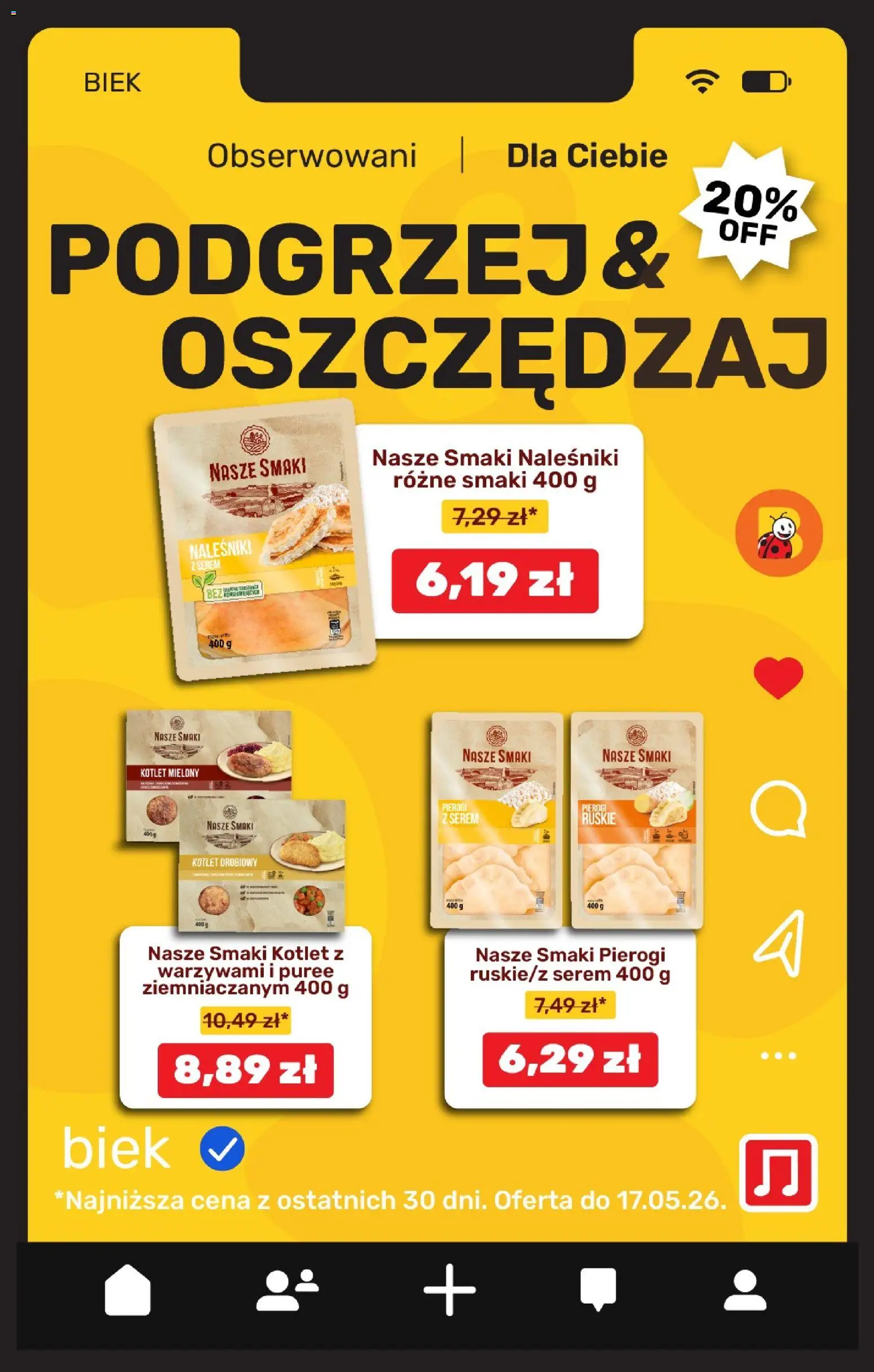 Biedronka gazetka - Biek od 15.05.2026 | Strona: 8 | Produkty: Pierogi, Naleśniki, Pancakes