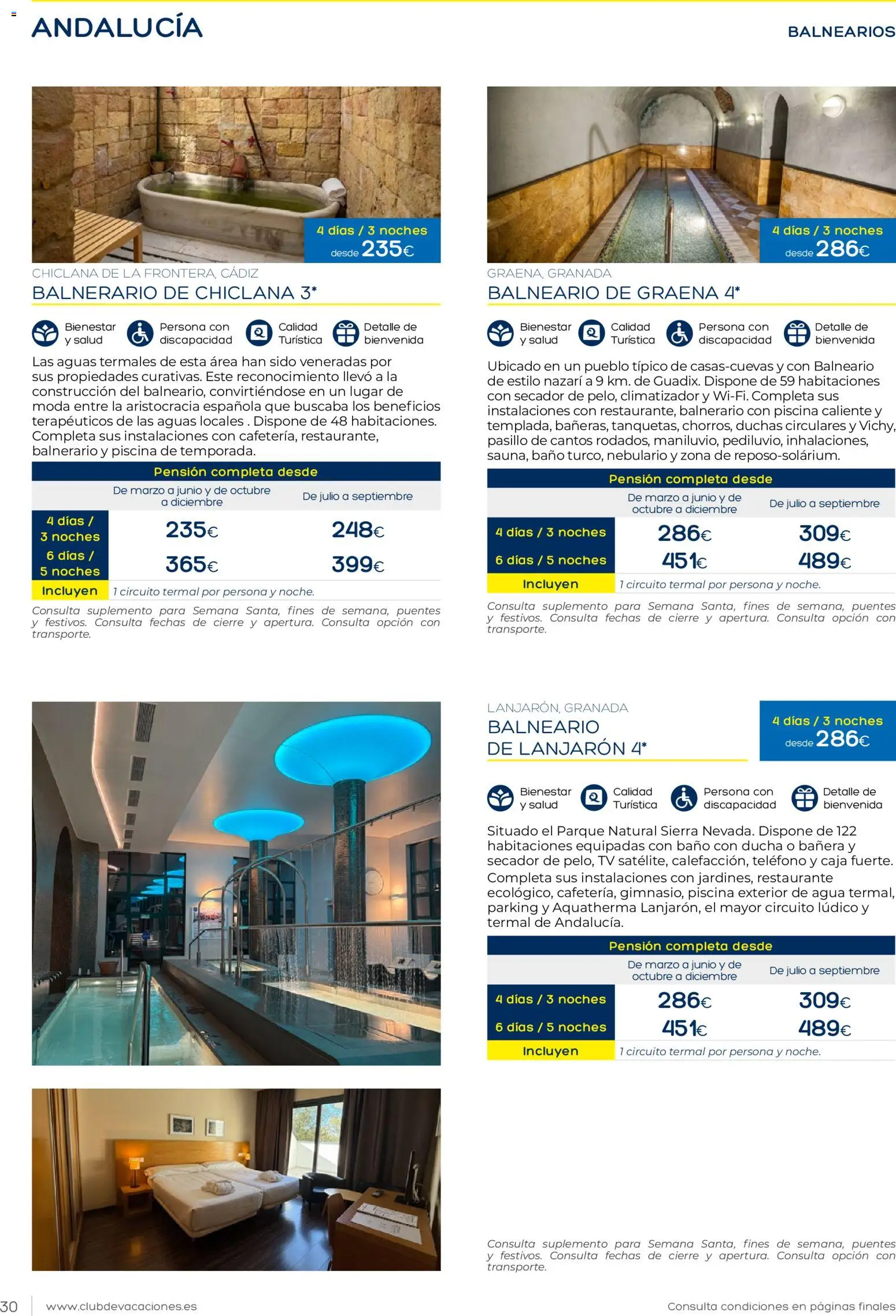 Viajes El Corte Inglés Club de Vacaciones │ válido desde el 01.02.2026 | Página: 30 | Productos: Teléfono, Caja, Baño, Ducha