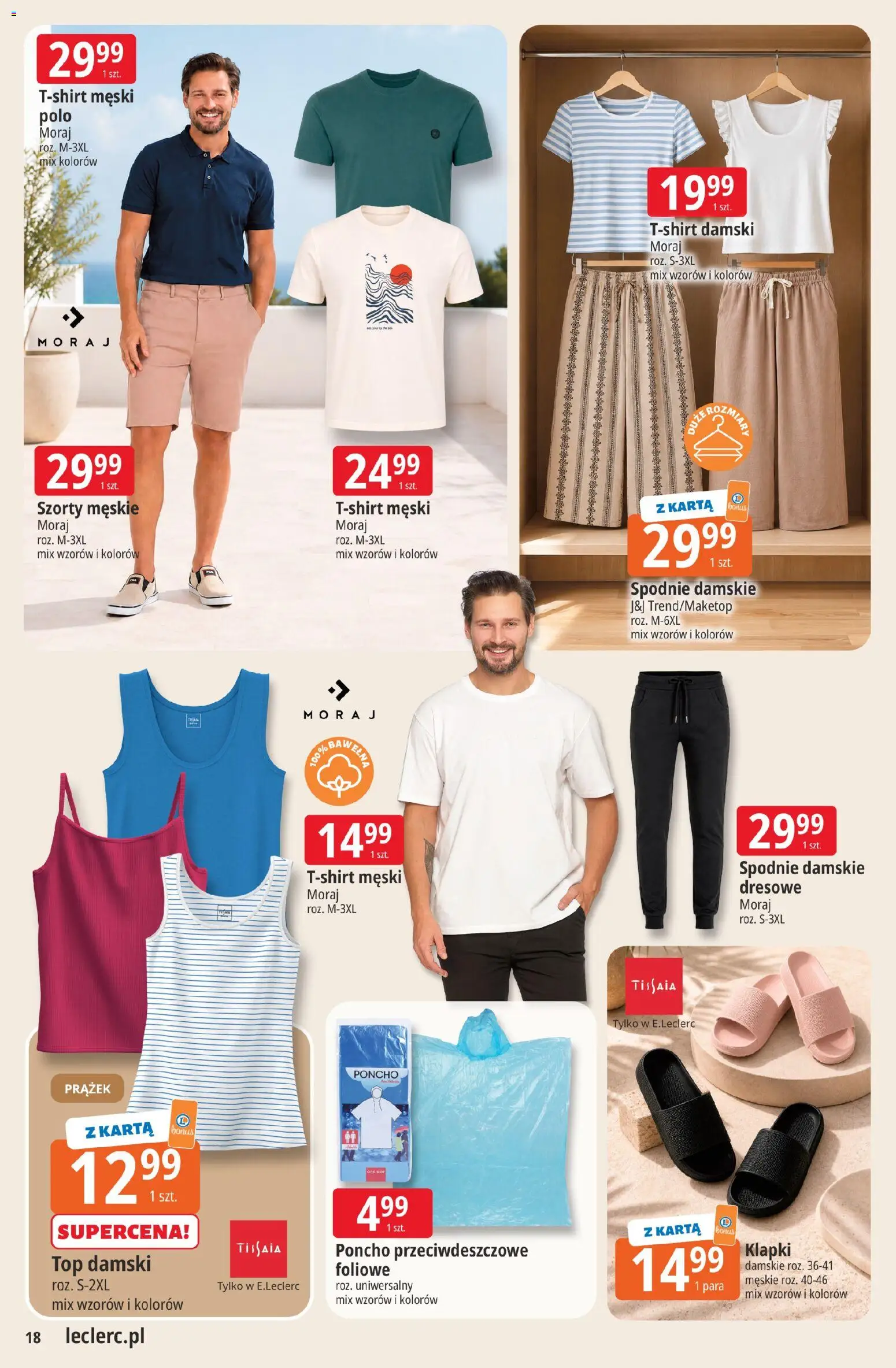 E.Leclerc gazetka - Zielona Góra od 02.06.2026 | Strona: 18 | Produkty: Karta, Top, Klapki, Klapki damskie