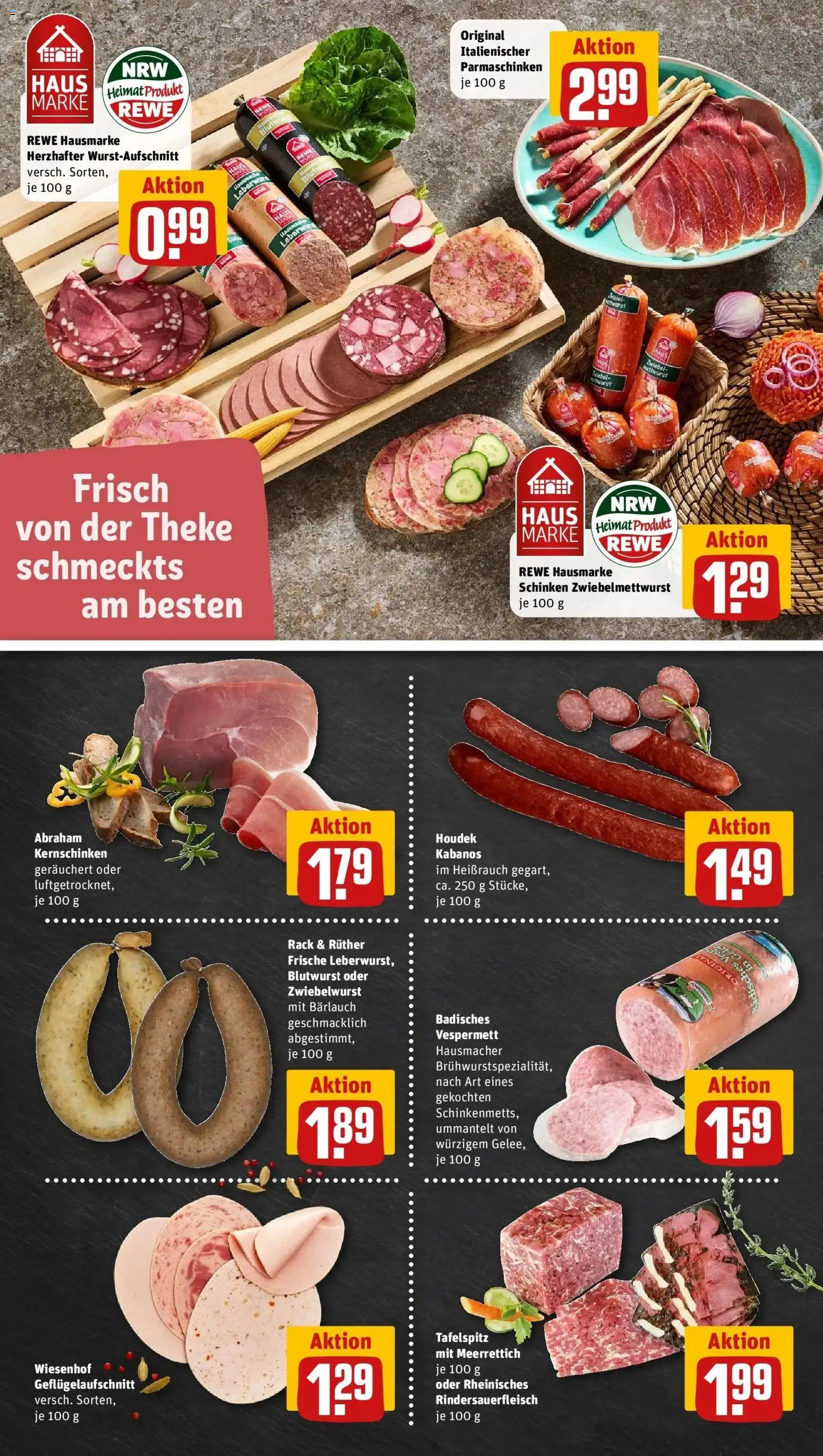 REWE Prospekt ab 21.09.2026 zum Blättern » Angebote | Seite: 10 | Produkte: Tafelspitz, Theke, Schinken