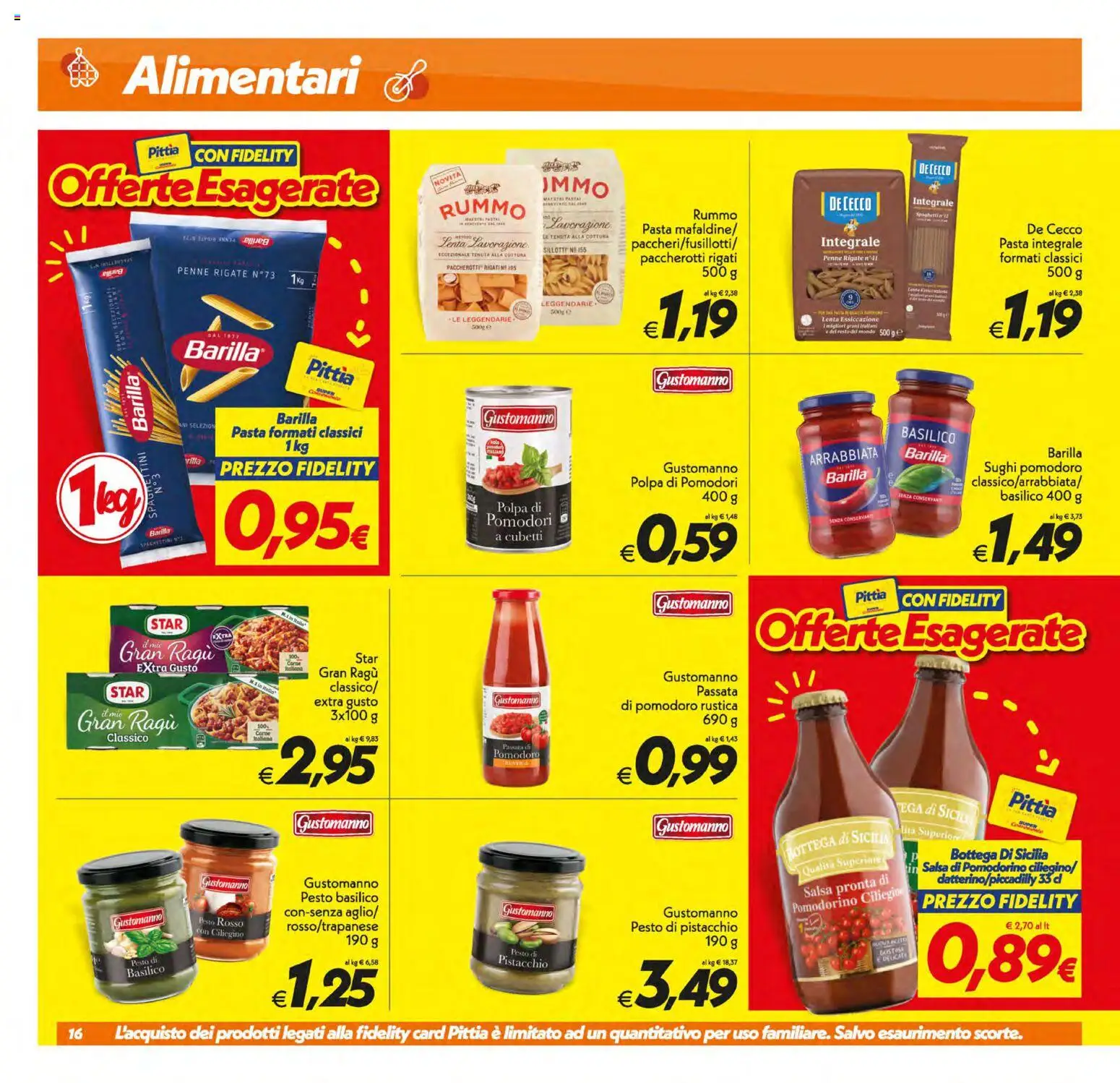 Volantino SuperConveniente del 21/07/2026 | Pagina: 16 | Prodotti: Salsa, Pomodoro, Pomodori, Pesto