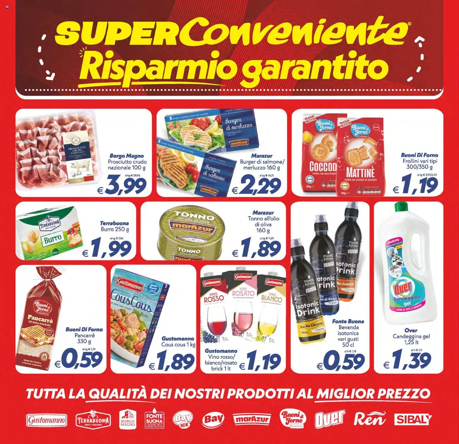 Volantino SuperConveniente del 23/10/2026 | Pagina: 10 | Prodotti: Salmone, Piatti, Candeggina, Cous cous