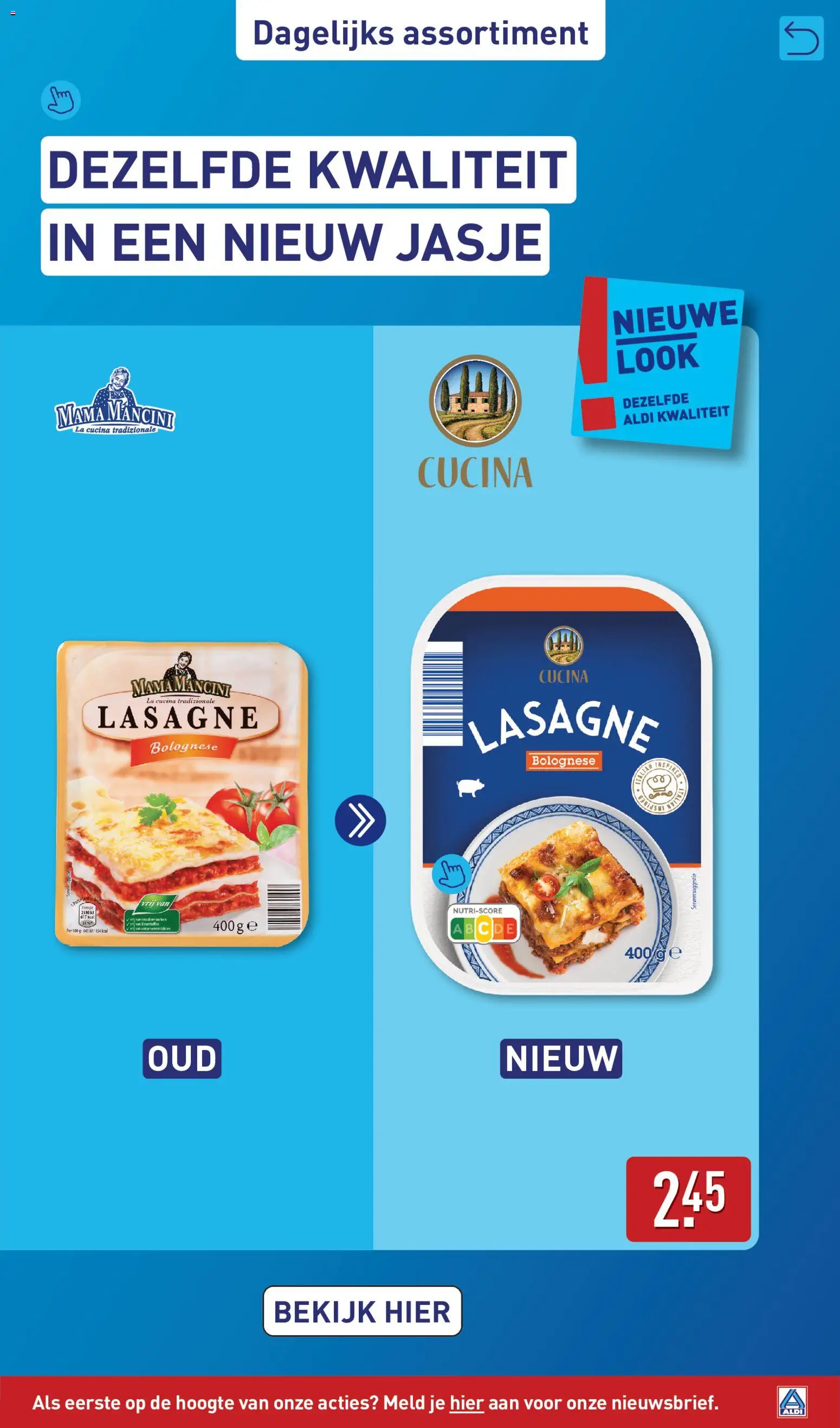 {H1} | Pagina: 3 | Producten: Lasagne, La