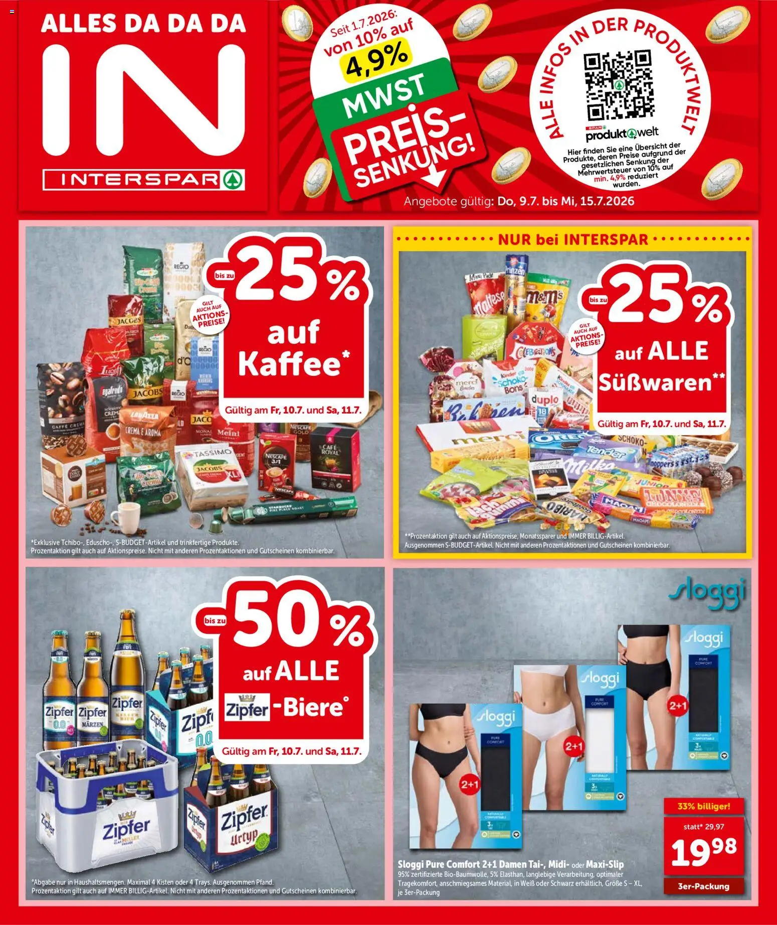 Interspar Flugblatt - Tirol gültig ab 09.07.2026 | Seite: 1