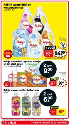 Kruidvat folder - Voorbeeld van een folder van Kruidvat, geldig van 20-10-2026 | Pagina: 103 | Producten: Wasmiddel, Wasverzachter, Robijn, Doekjes