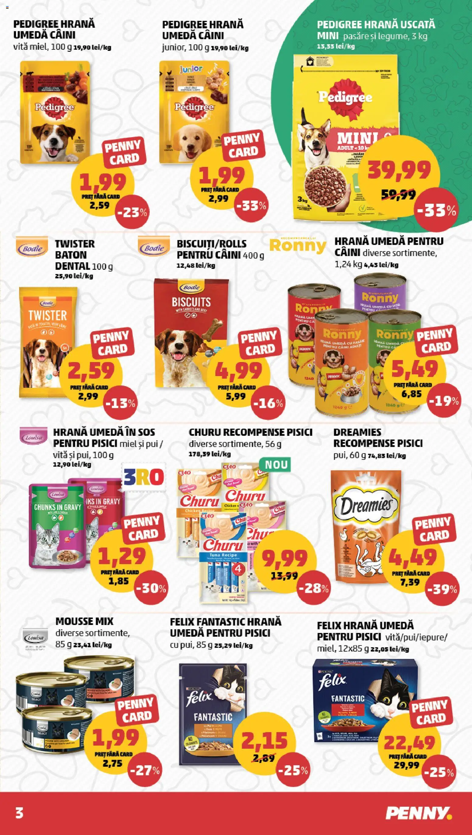 Noul catalog PENNY – valabil de la 15.04.2026 | Pagină: 3 | Produse: Hacıyatmaz Kedi Oyuncağı, Sos