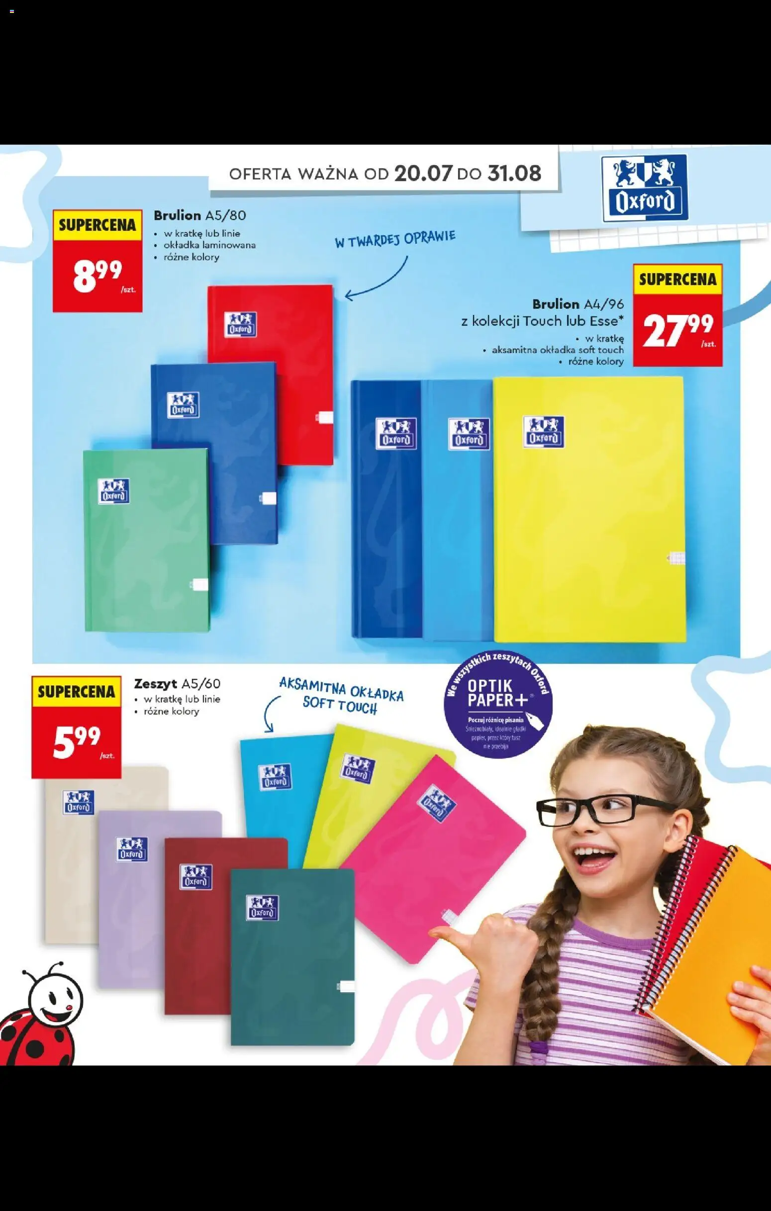 Biedronka gazetka - Do mojej szkoły idę od 20.07.2026 | Strona: 62 | Produkty: Notebook, Zeszyt