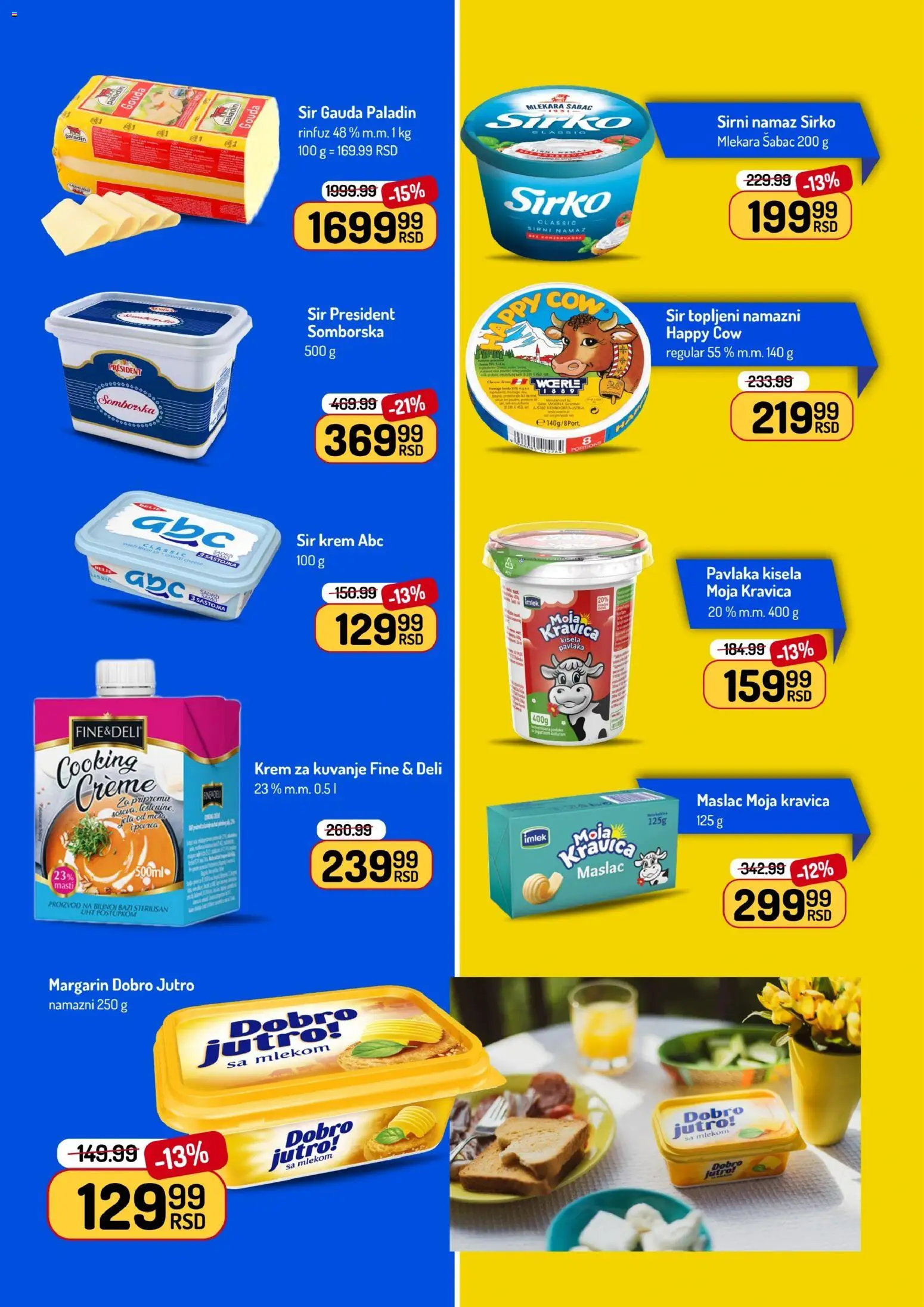 Aman katalog - važi od 08.06.2026 | Strana: 6 | Proizvode: Maslac, Mast, Moja kravica, Margarin