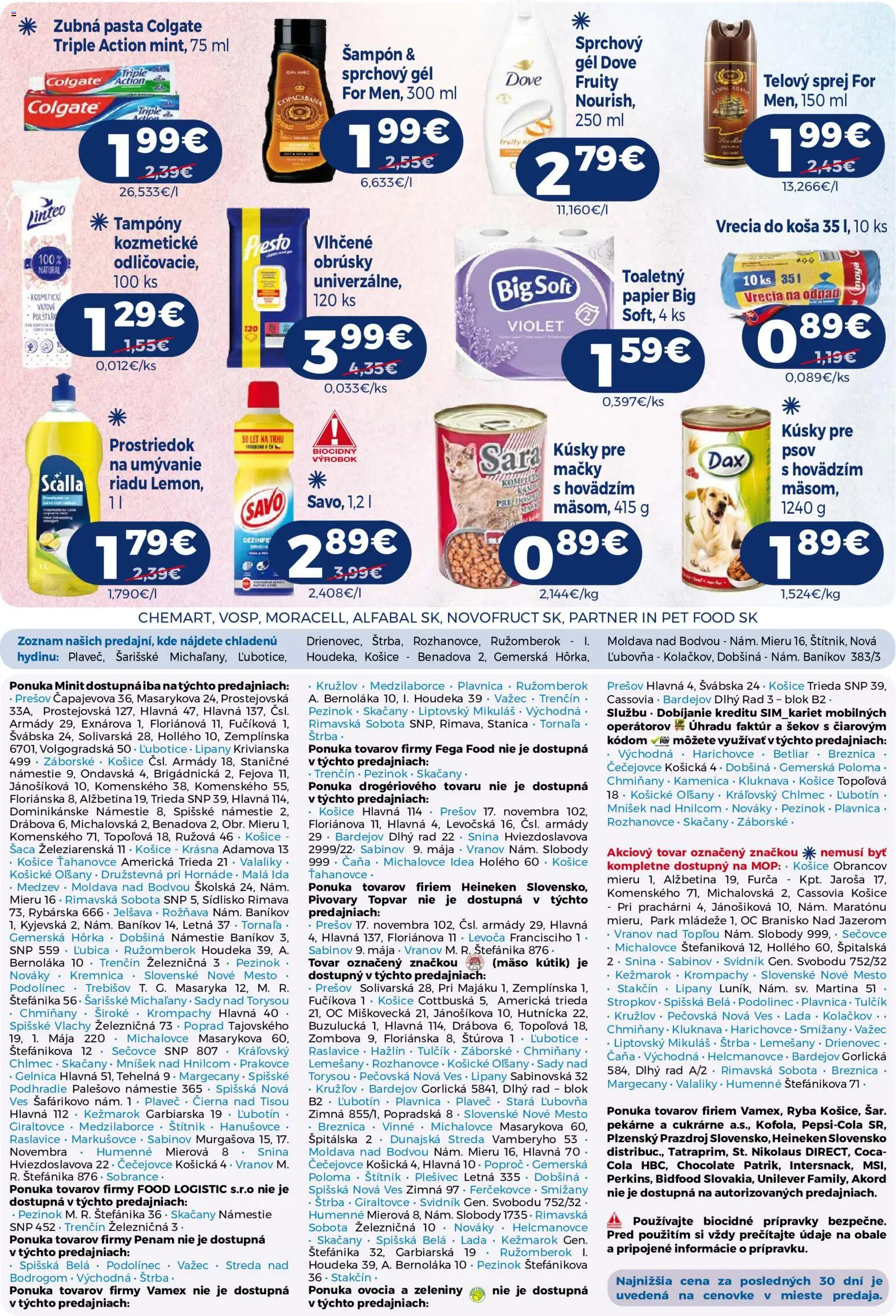Nové Milk Agro akcie – leták je platný od 22.07.2026 | Strana: 15 | Produkty: Mop, Savo, Ryba, Cola
