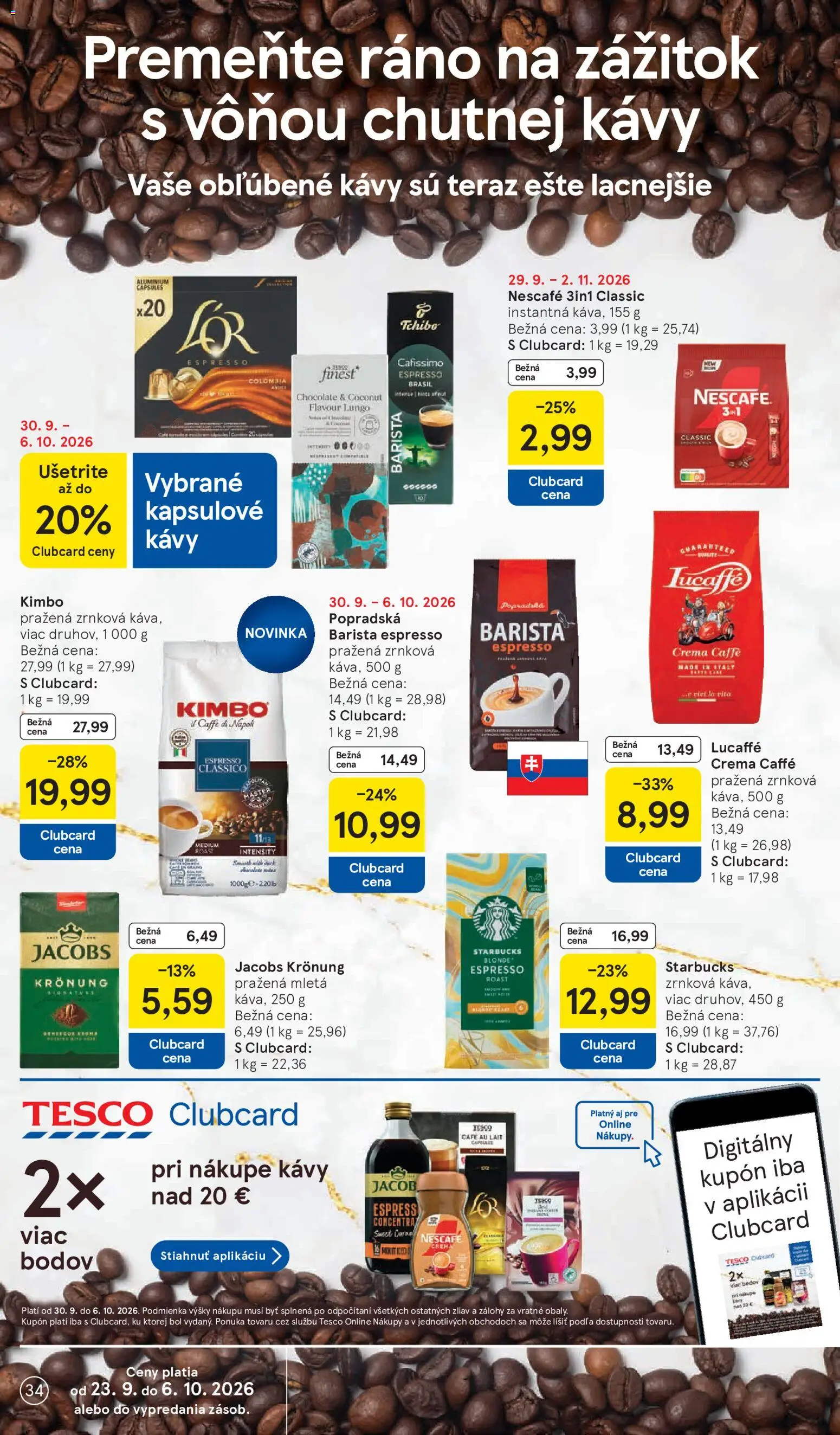 Nové Tesco akcie – leták je platný od 30.09.2026 | Strana: 34