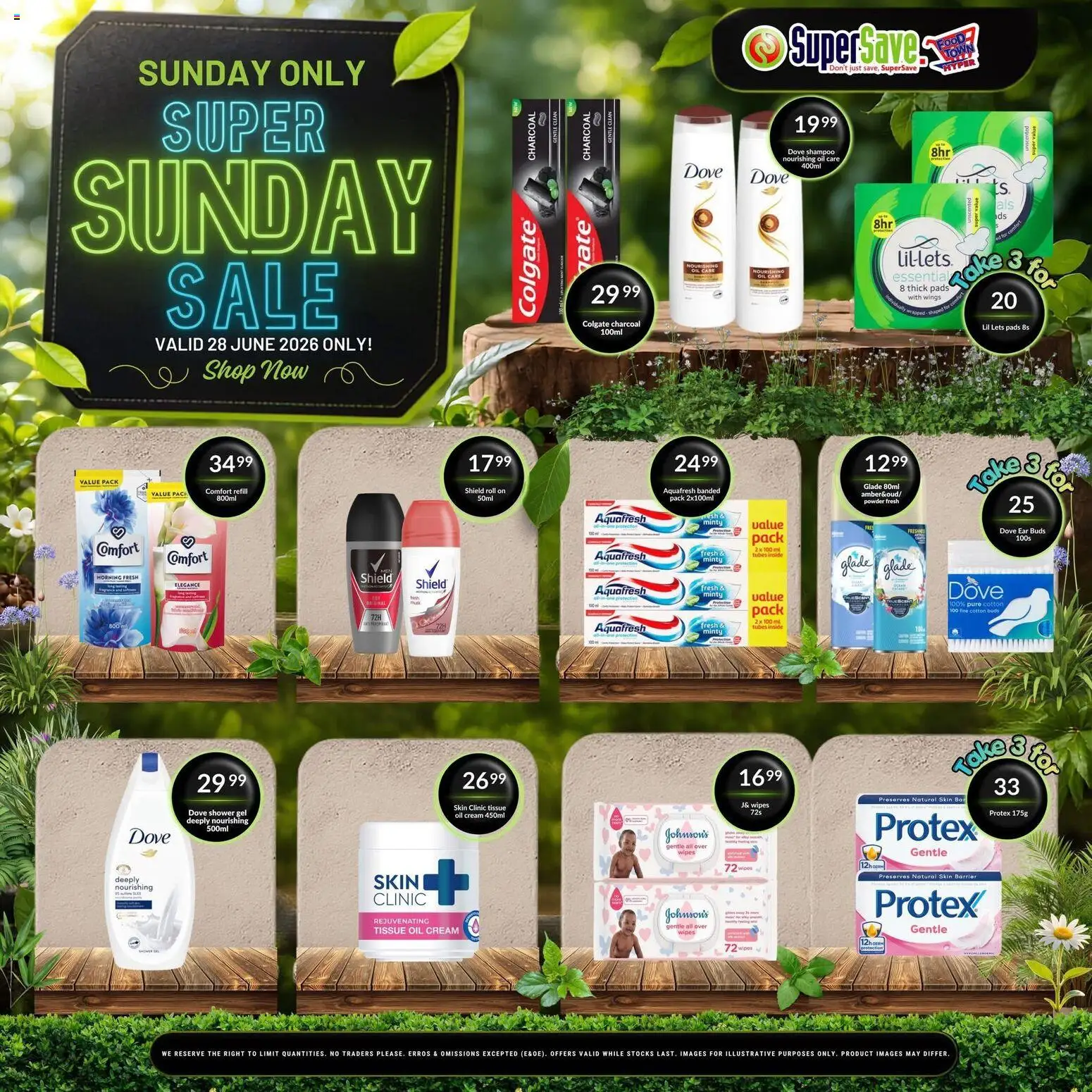 New Super Save catalogue – valid from 28/06/2026 | Page: 5 | Products: Pads, Gate, Cream, Shower gel