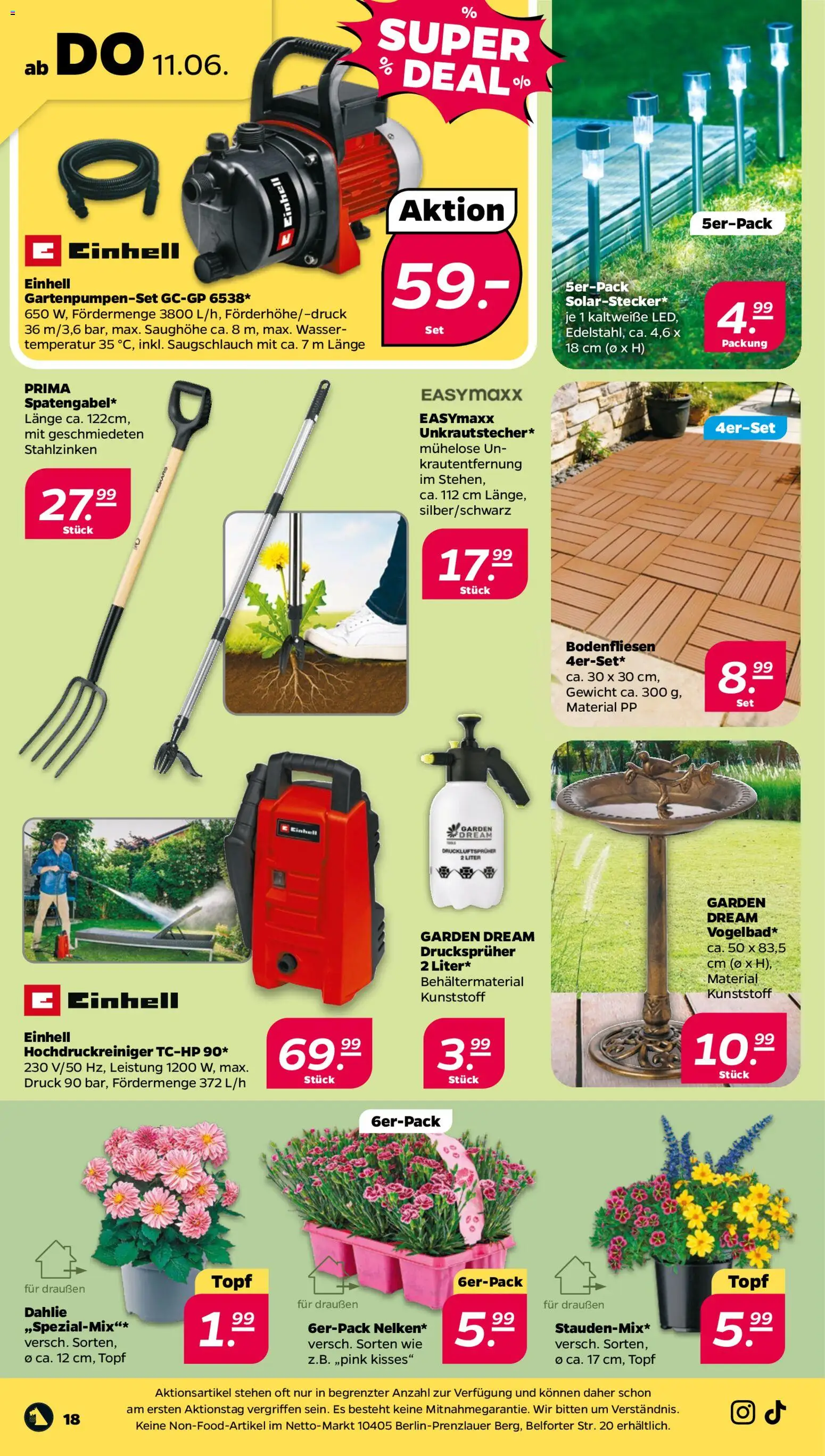 Netto Prospekt – gültig ab 08.06.2026 | Seite: 22 | Produkte: Gewicht, Wasser, Hochdruckreiniger