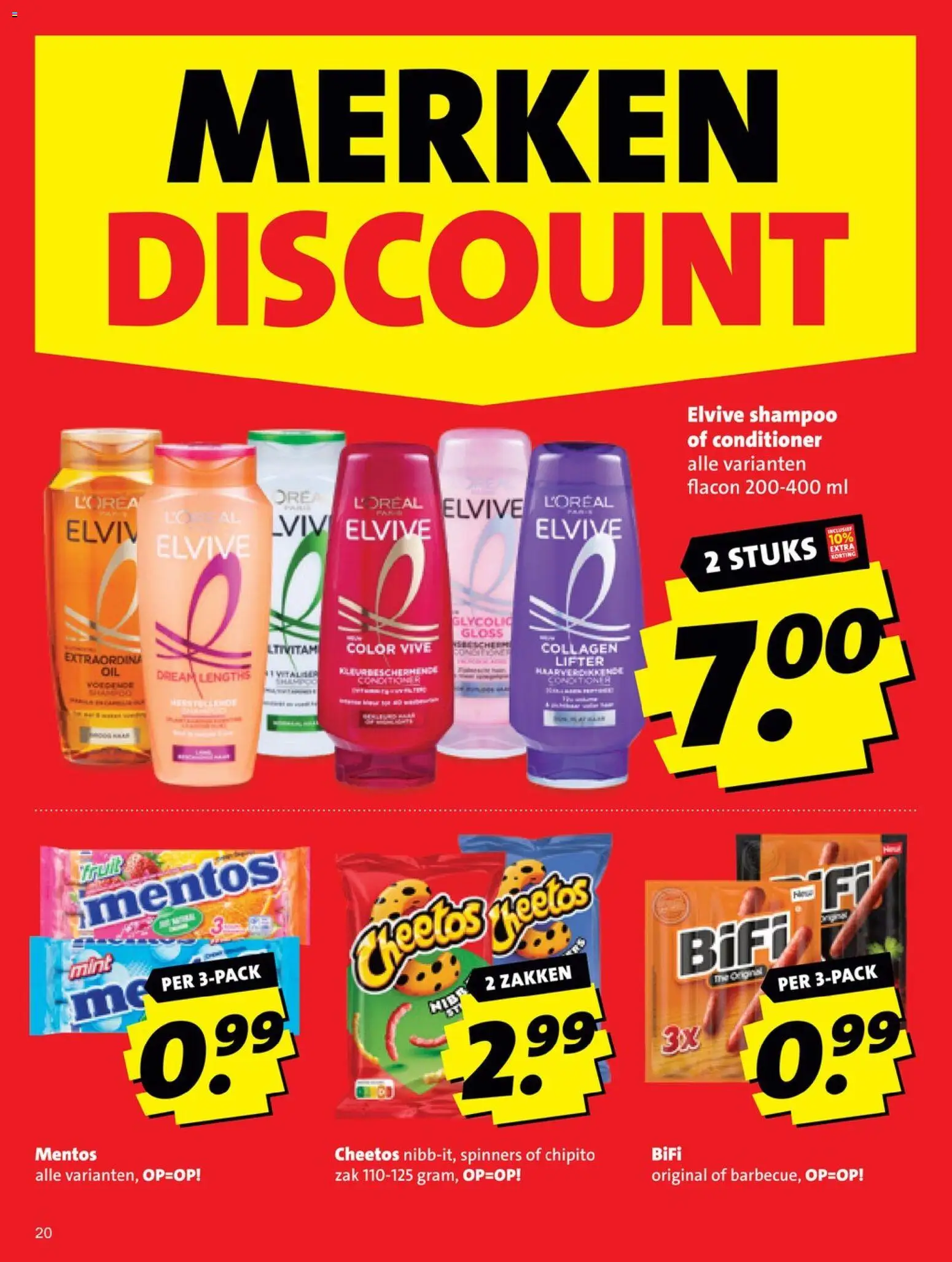 {H1} | Pagina: 20 | Producten: Zak, Cheetos, Shampoo, Conditioner