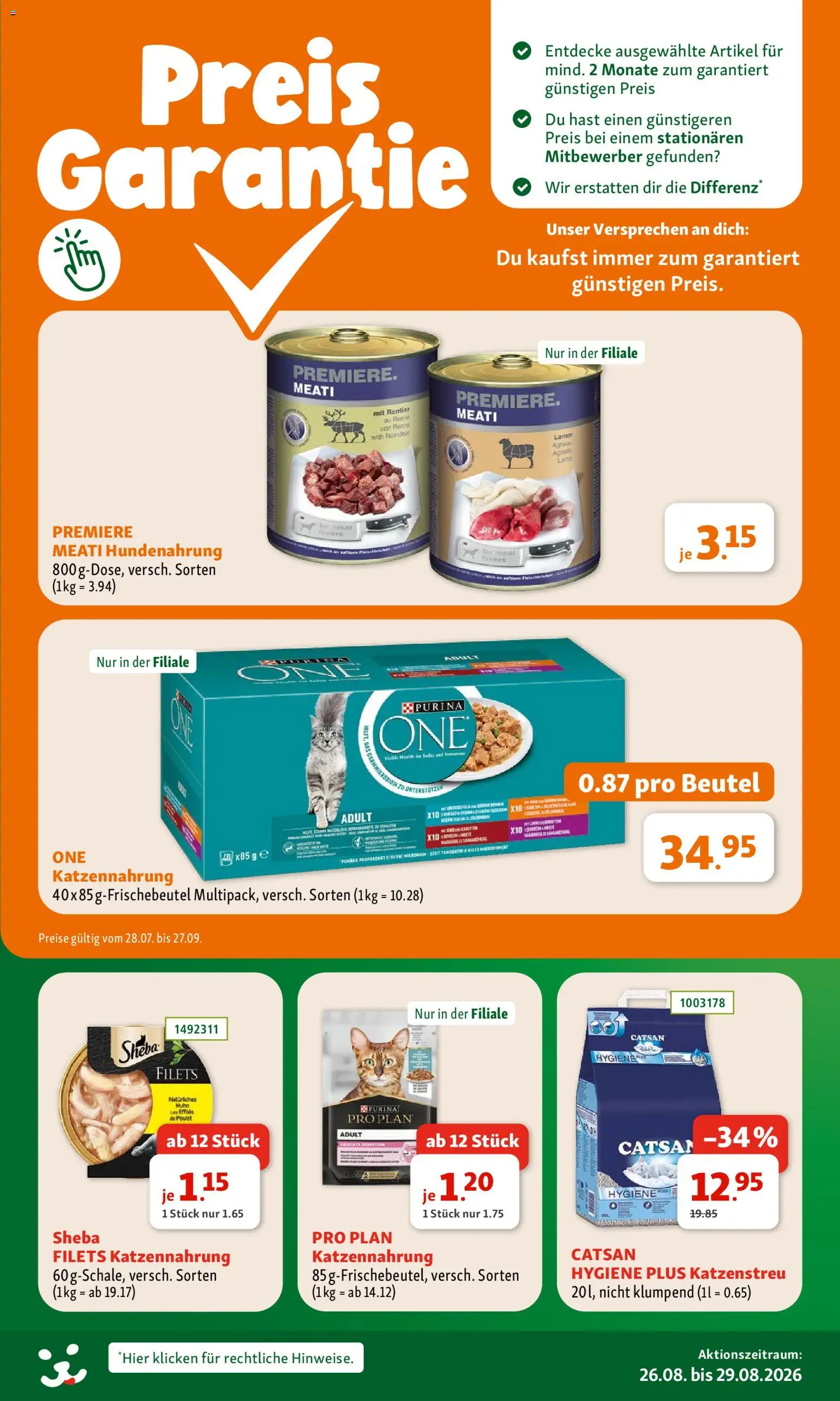 Fressnapf aktionen – gültig ab 26.08.2026 | Seite: 3 | Produkte: Katzenstreu