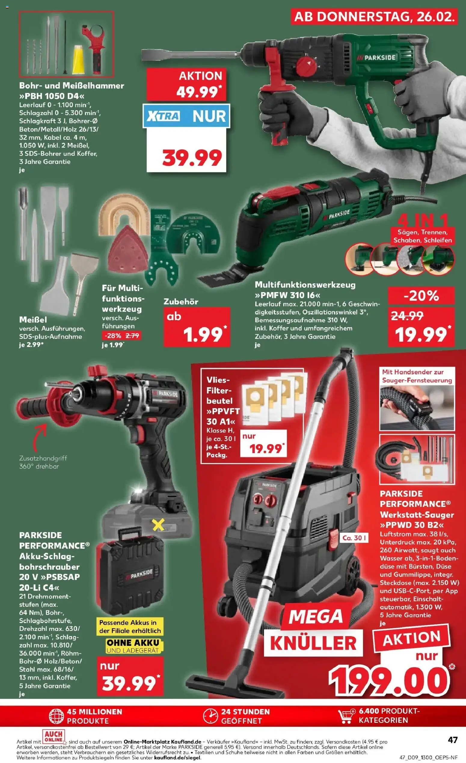 Kaufland prospekt Emmerich Am Rhein	 – gültig ab 26.02.2026 | Seite: 47 | Produkte: Kabel, Wasser, Koffer, Ladegerät