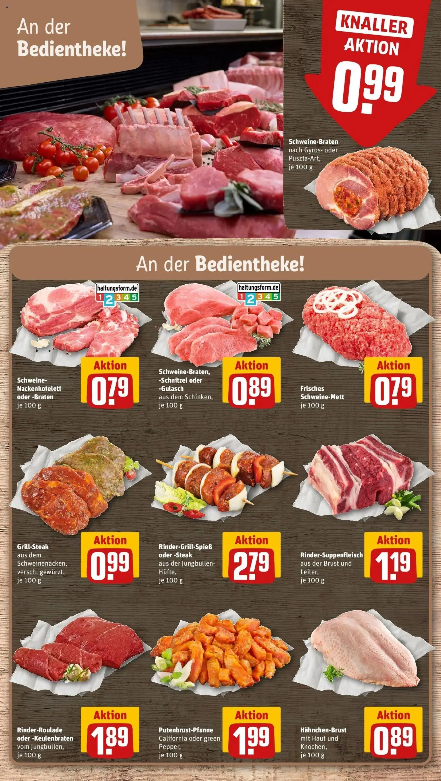 REWE Prospekt ab 31.08.2026 zum Blättern » Angebote | Seite: 8 | Produkte: Gyros, Gulasch, Steak, Hahnchenbrust