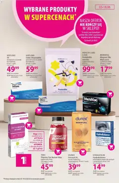 Pogląd oferty "DUREX Sensual XL, wyrób medyczny: prezerwatywy, 10 szt./1 opak." - ważna od 03.06.2026 | Strona: 20