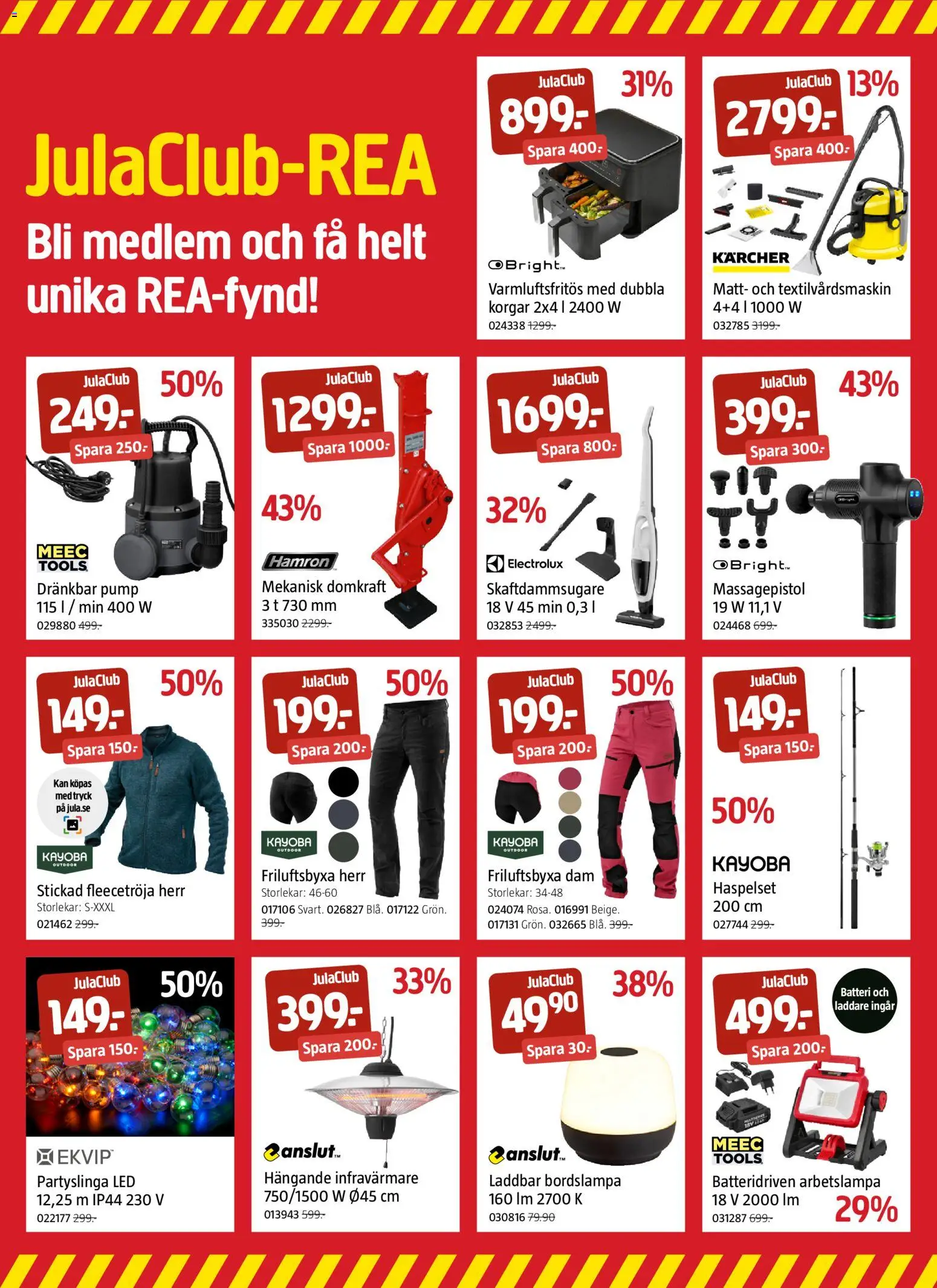 Jula reklamblad aktuell från 20/08/2026 | Sida: 15 | Produkter: Bordslampa, Batteri, Varmluftsfritös, Skaftdammsugare