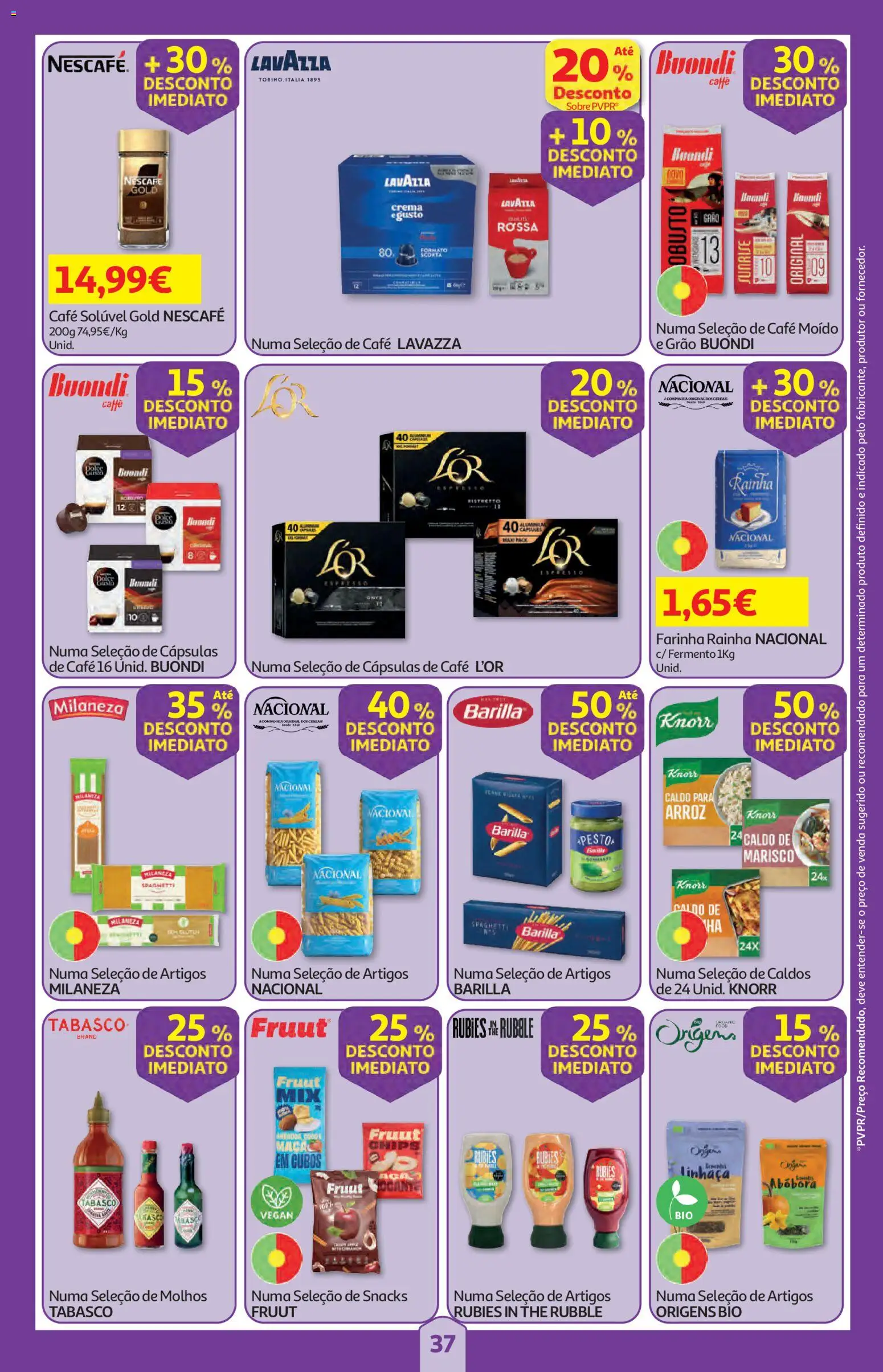 Auchan folheto │ válido de 02/07/2026 | Página: 37 | Produtos: Milaneza, Café solúvel, Knorr, Arroz