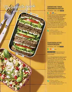 SANDWICH MET TOMAAT, KOMKOMMER EN AVOCADO, Sandwich met tomaat, komkommer en avocado. - Voorbeeld van een folder van Albert Heijn, geldig van 14-08-2026 | Pagina: 68