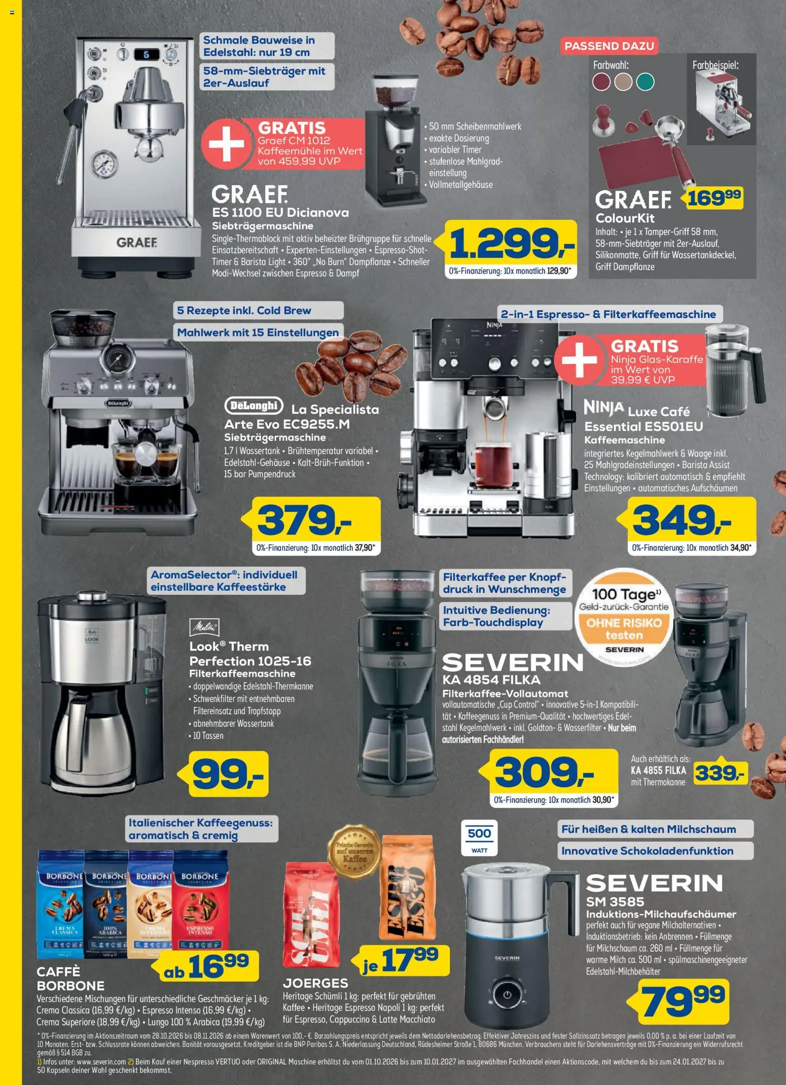 Euronics Black November – gültig ab 28.10.2026 | Seite: 14 | Produkte: Kaffeemaschine, Kaffee, Kaffeemühle, Filterkaffeemaschine