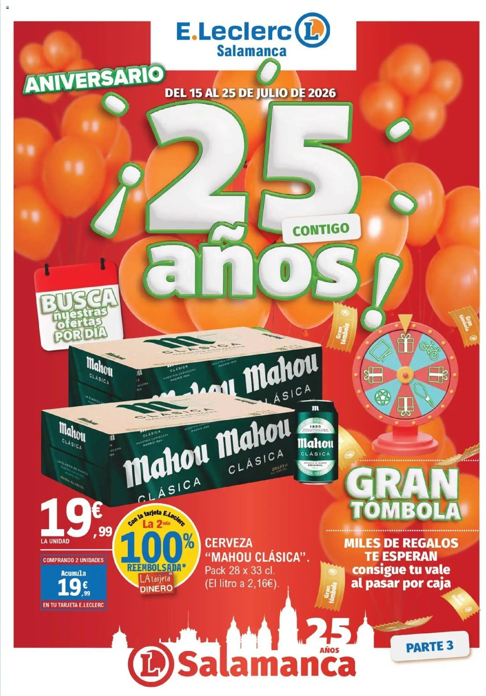 E.Leclerc folleto Salamanca │ válido desde el 15/07/2026 | Página: 1 | Productos: Cerveza, Té, Caja