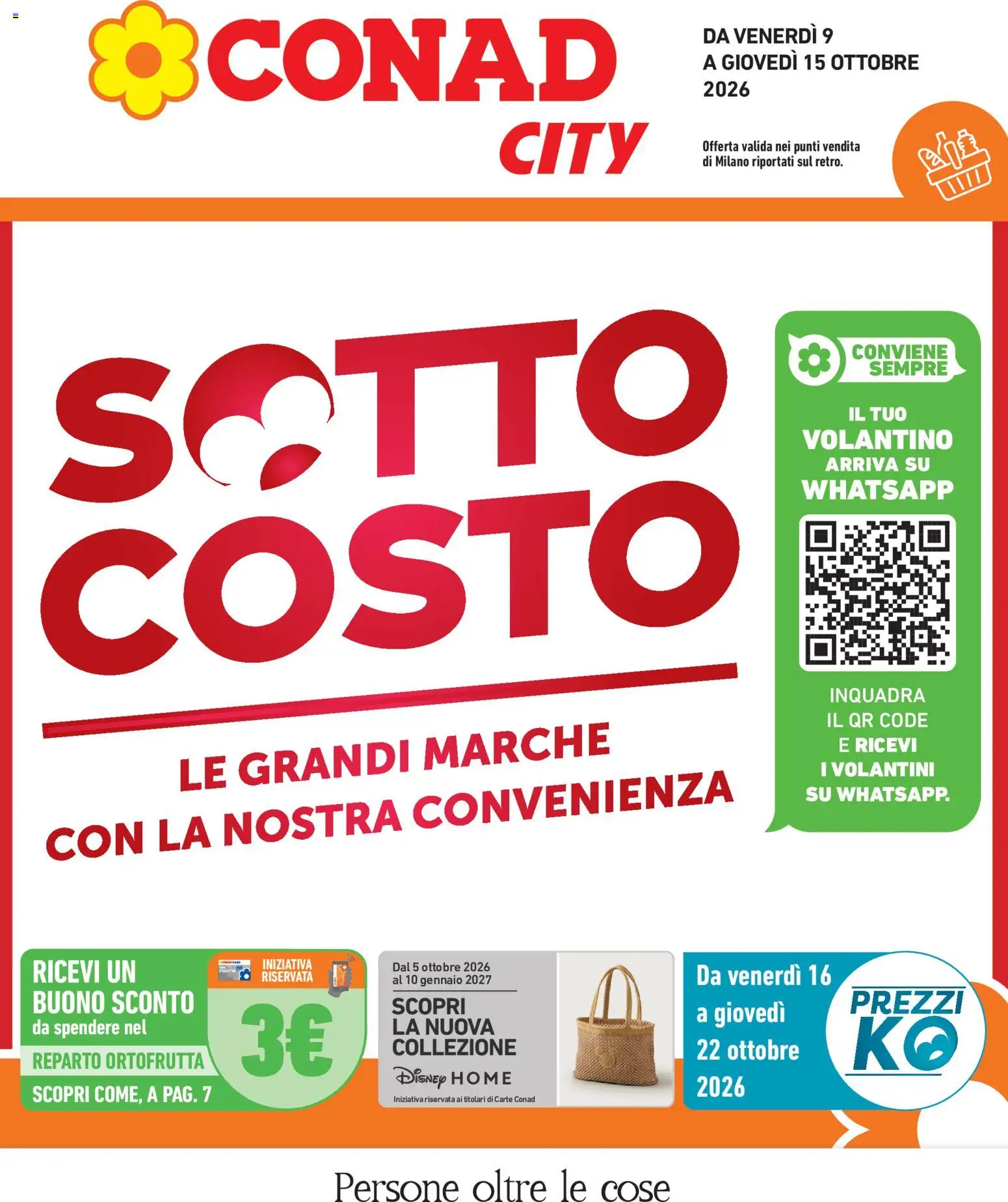 Volantino Conad del 09/10/2026 | Pagina: 1 | Prodotti: Borsa, Decorazione