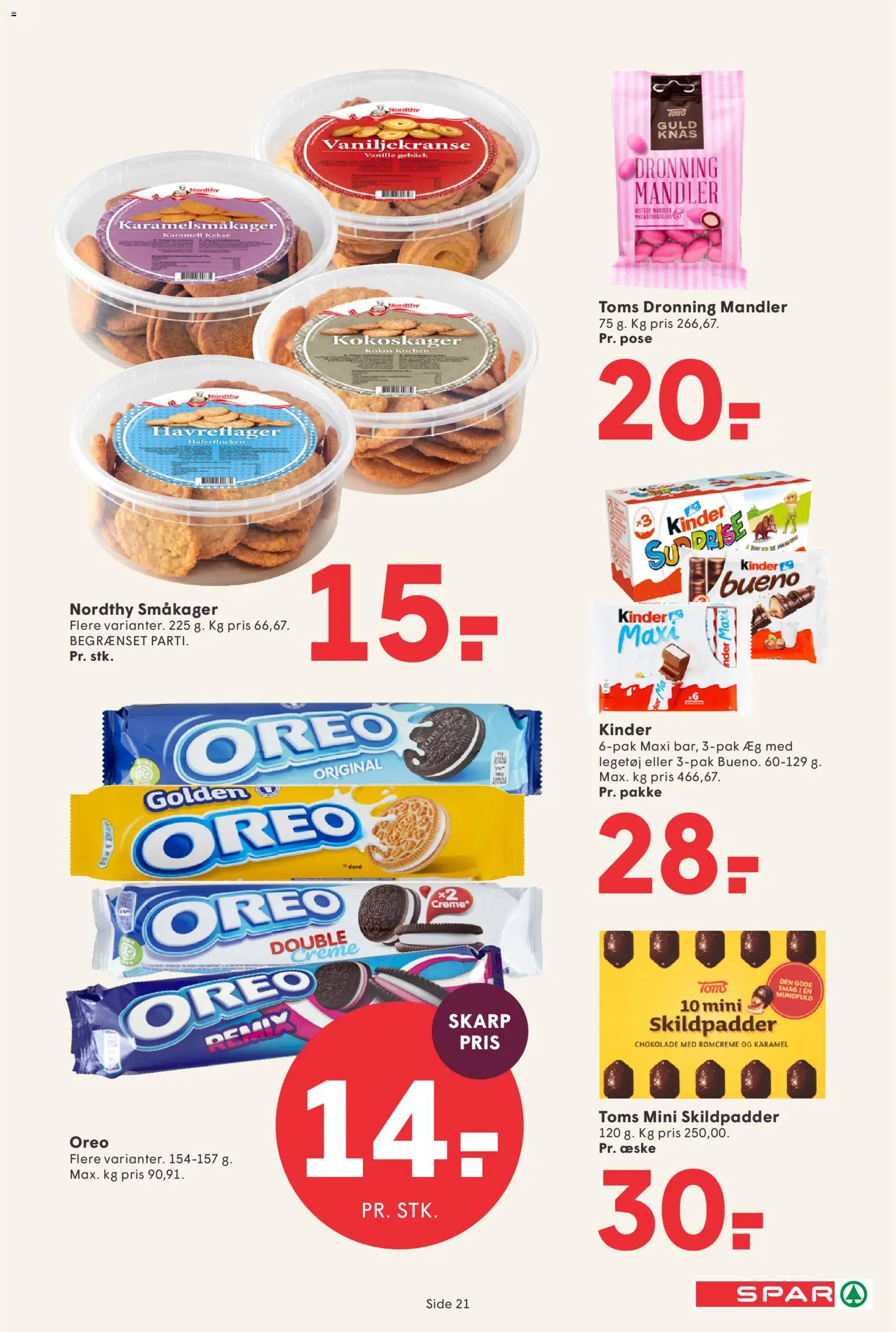 Spar tilbudsavis – gyldig fra 07/08/2026 | Side: 23 | Produkter: Æg, Creme, Chokolade, Havreflager
