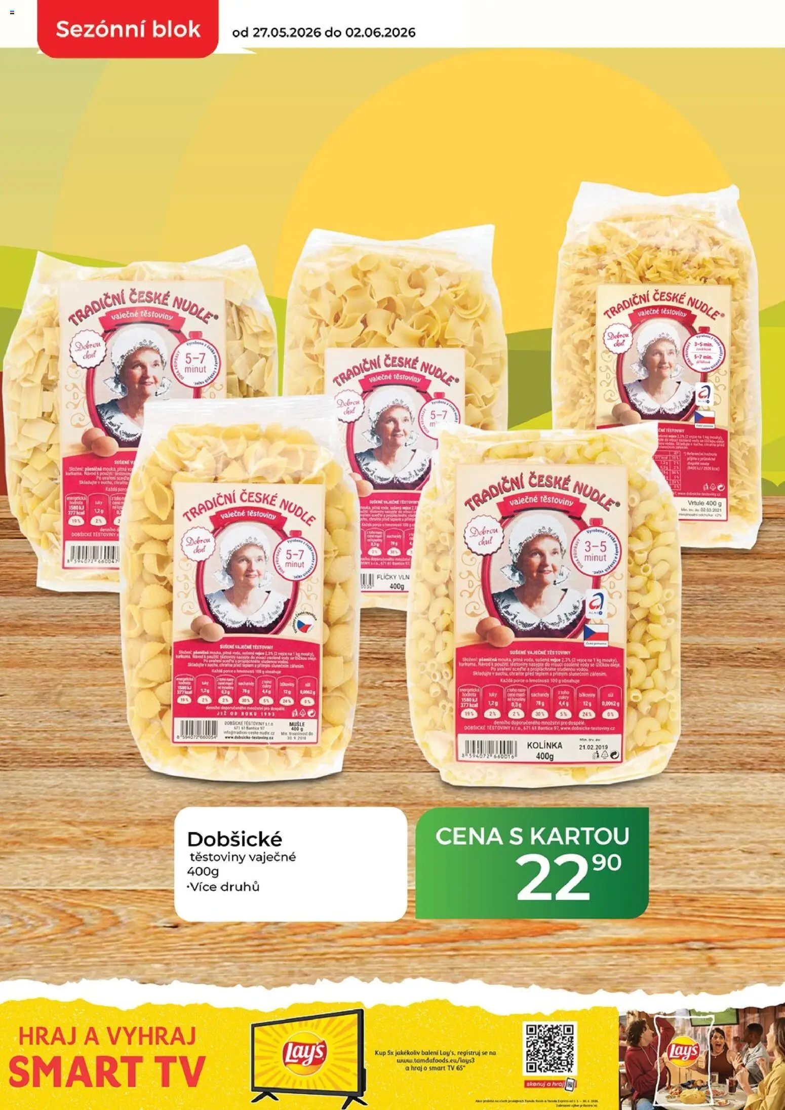 Tamda Foods leták od 27.05.2026 | Strana: 6 | Produkty: Těstoviny, Tv, Blok, Nudle