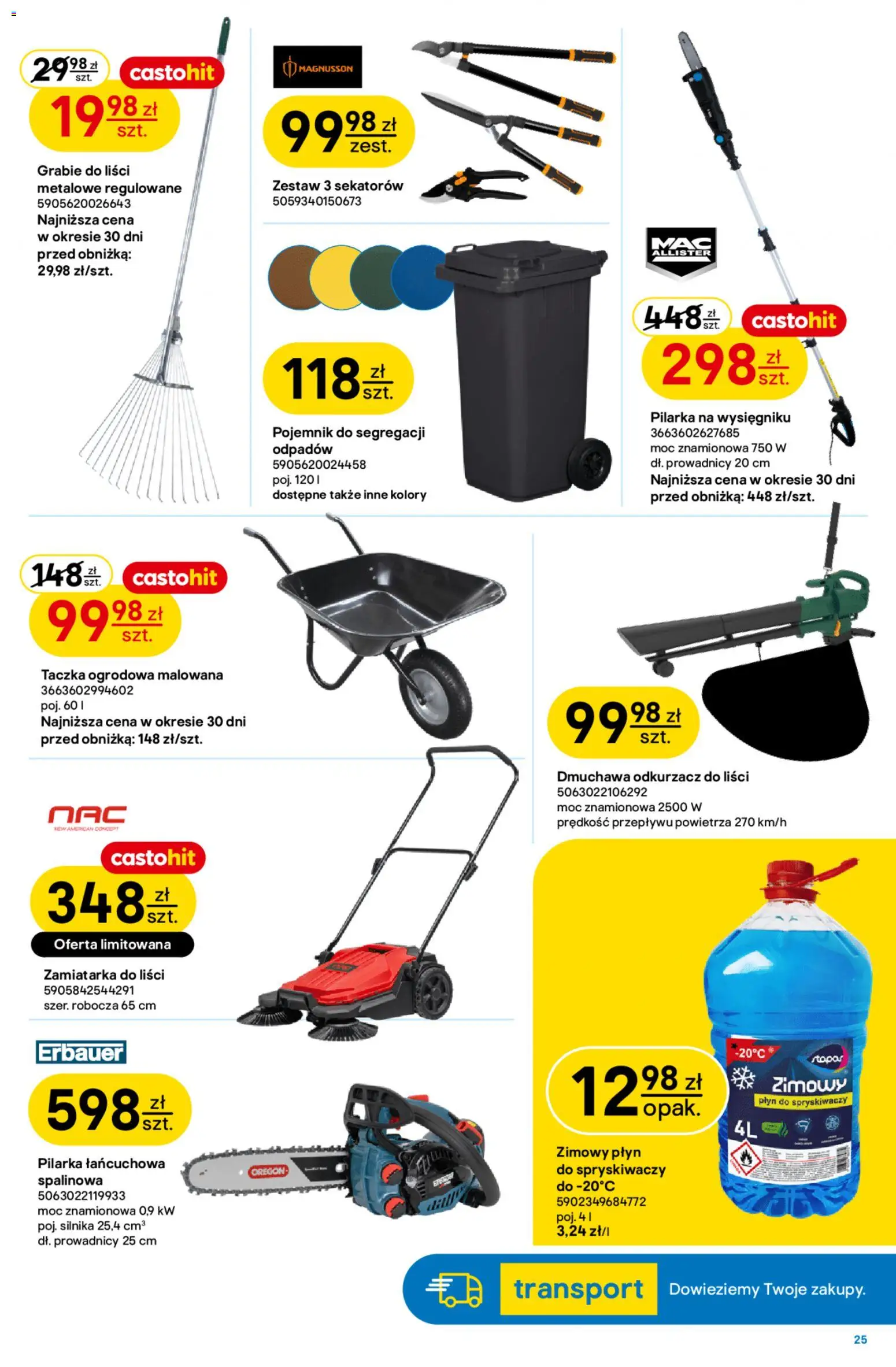 Castorama gazetka od 30.09.2026 | Strona: 25 | Produkty: Odkurzacz, Płyn do spryskiwaczy zimowy, Płyn do spryskiwaczy