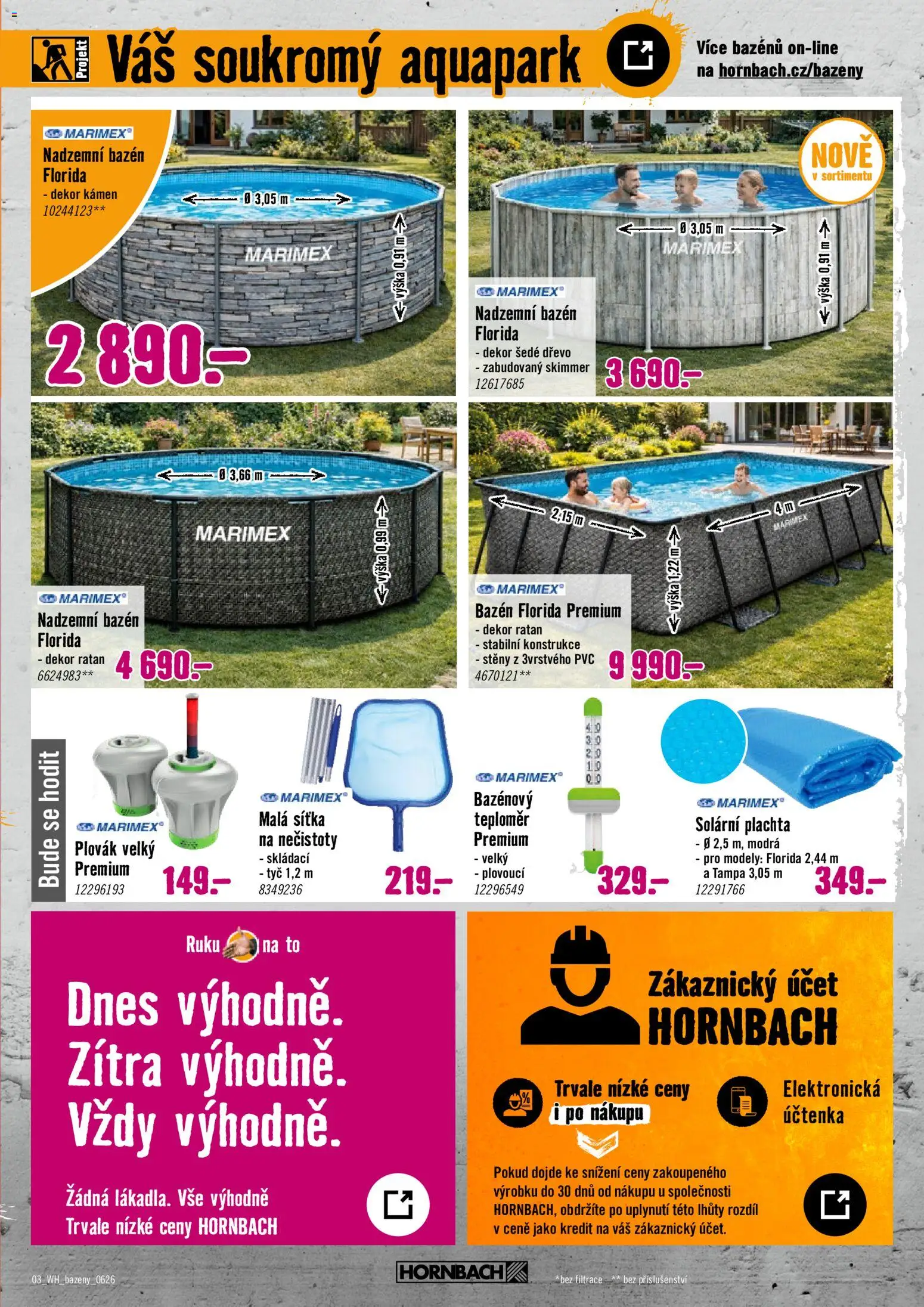 HORNBACH leták - Bazény od 03.06.2026 | Strana: 3