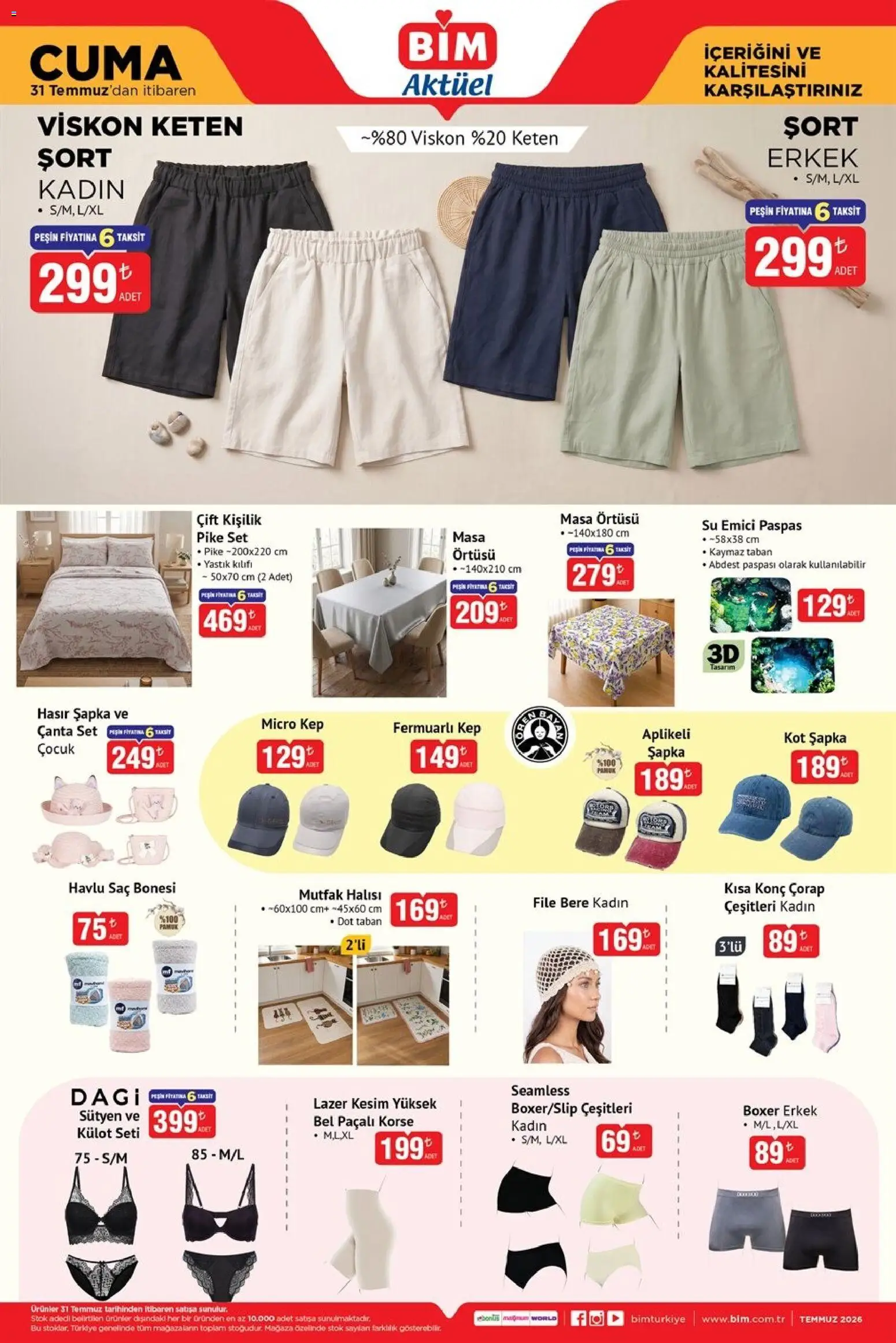 BİM - Katalog Cuma (31 Temmuz 2026) bu hafta catalogue cover