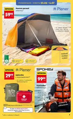 Pogląd oferty "Kamizelka ratunkowa*, Kamizelka ratunkowa z elementami odblaskowymi. Dostępne rozmiary: XS (15-30 kg), S (30-40 kg), M (60-70 kg) lub L (70-120 kg). W zestawie gwizdek." - ważna od 20.06.2026 | Strona: 11 | Produkty: Kamizelka