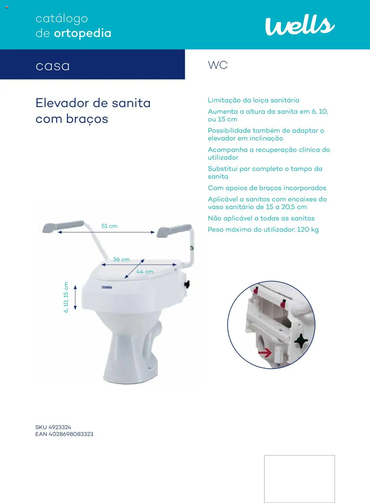 Well’s Catálogo de Ortopedia │ válido de 12/02/2024 | Página: 146 | Produtos: Vaso