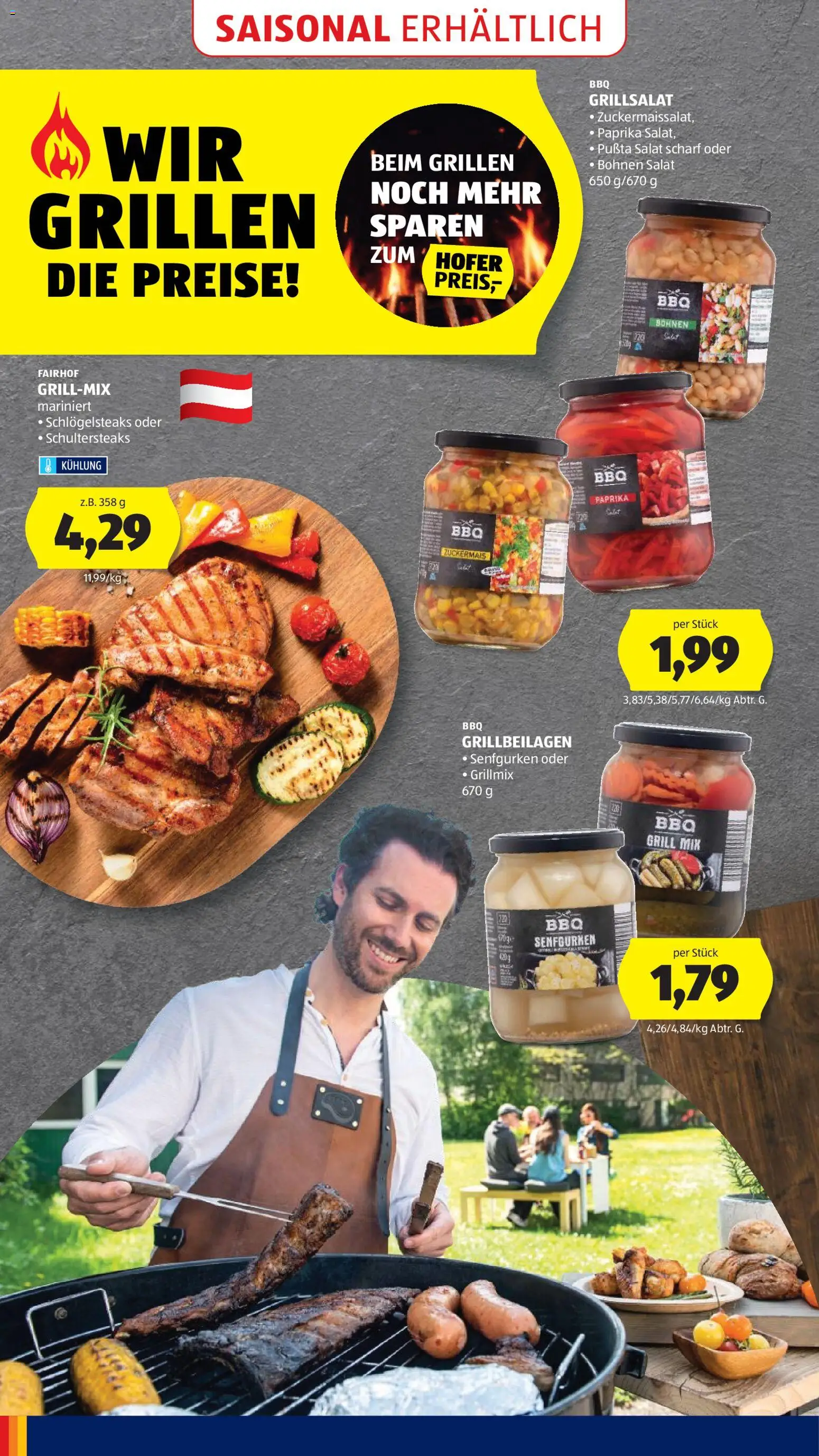 Hofer AT akciós ujság - amely érvényes a következő dátumtól: 2026.07.31. | Oldal: 48 | Termékek: Paprika, Grill
