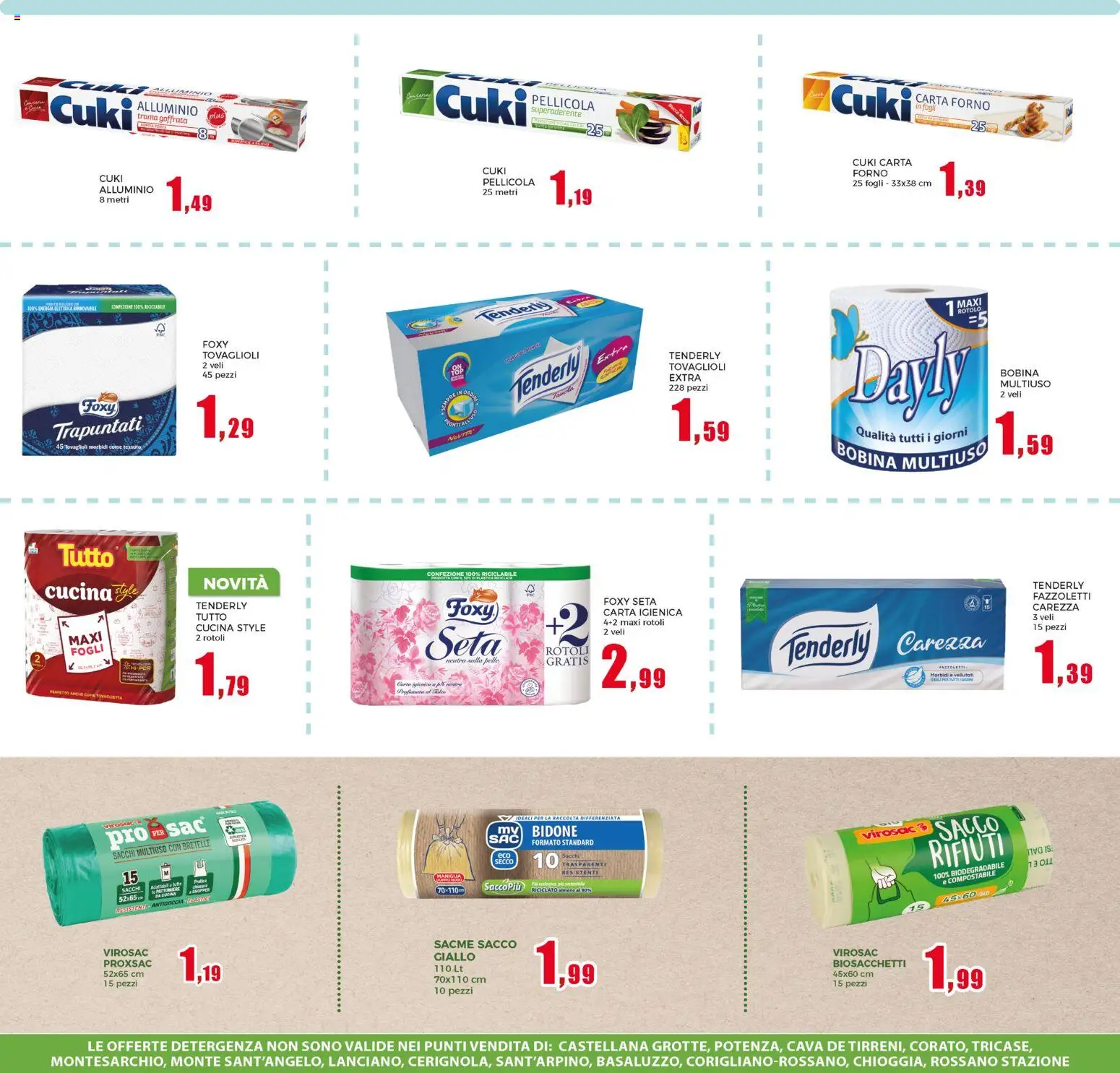 Volantino Happy Casa del 14/10/2026 | Pagina: 21 | Prodotti: Carta igienica, Fazzoletti, Sale, Forno