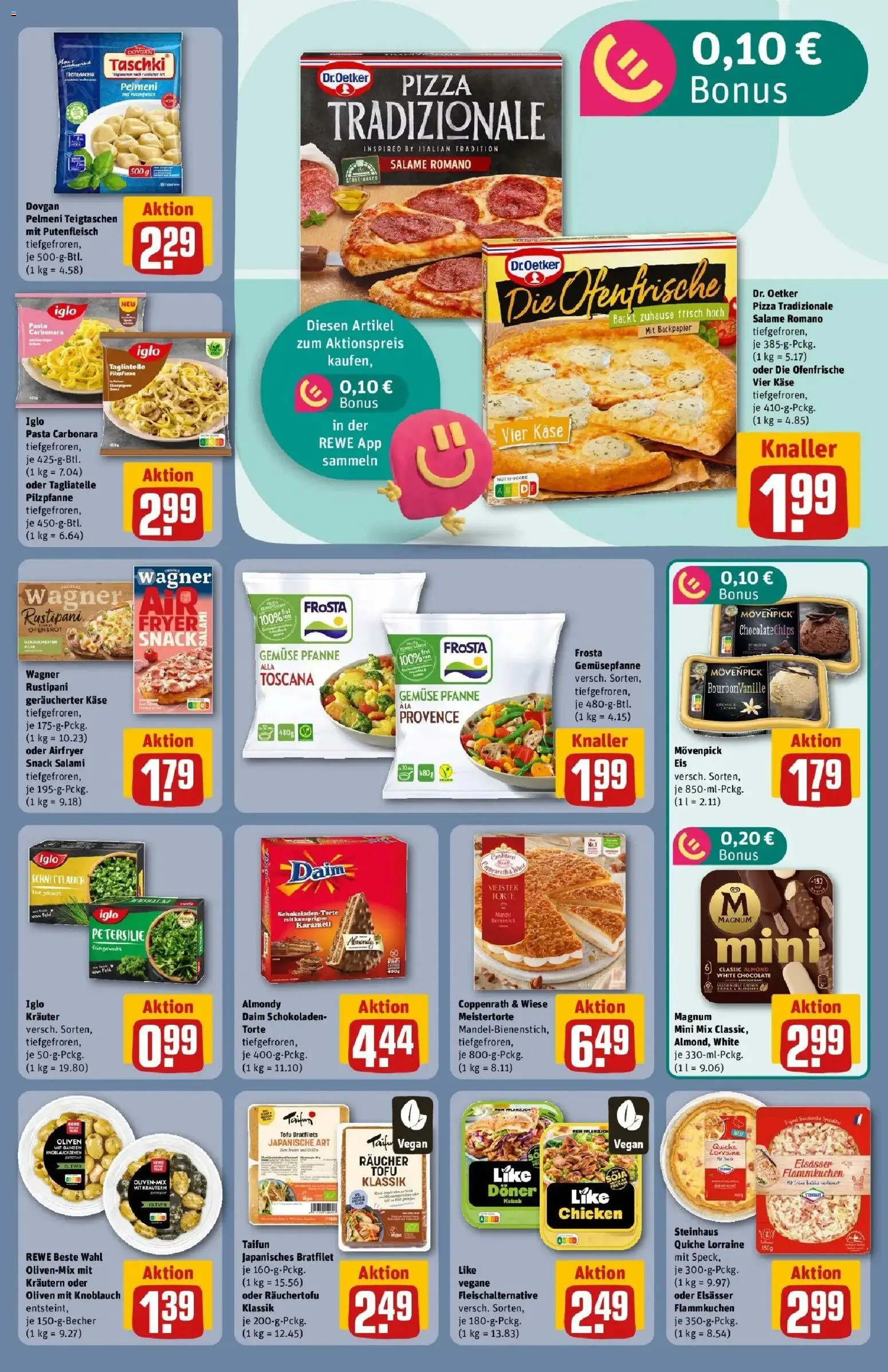 REWE Prospekt ab 07.09.2026 zum Blättern » Angebote | Seite: 21 | Produkte: Ofenfrische, Knoblauch, Pasta, Pizza