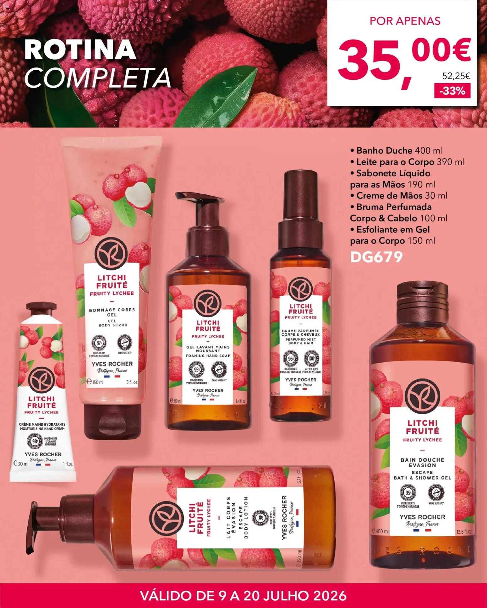 Yves Rocher Lichia frutada │ válido de 09/07/2026 | Página: 5 | Produtos: Sabonete líquido, Sabonete, Leite, Banho