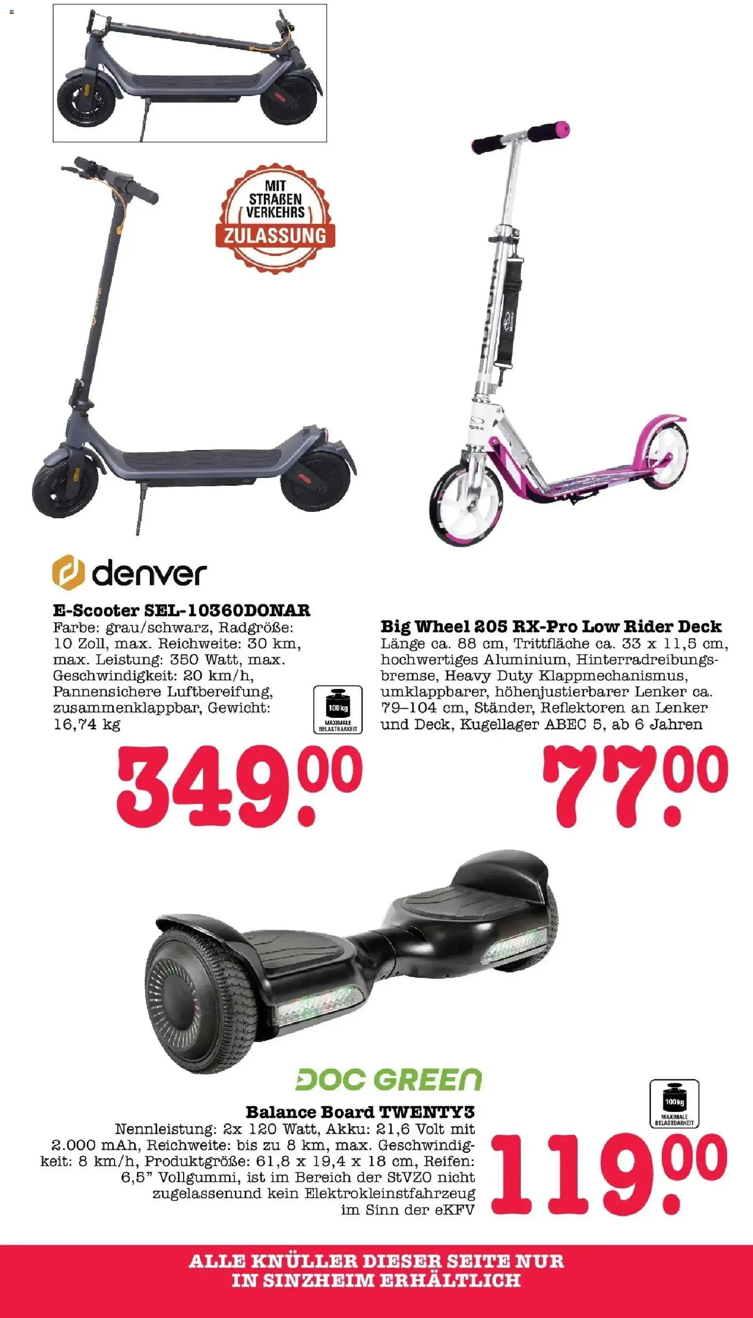 Edeka prospekt Bühlertal	 – gültig ab 10.05.2026 | Seite: 67 | Produkte: Gewicht, Scooter, E-Scooter, Balance Board