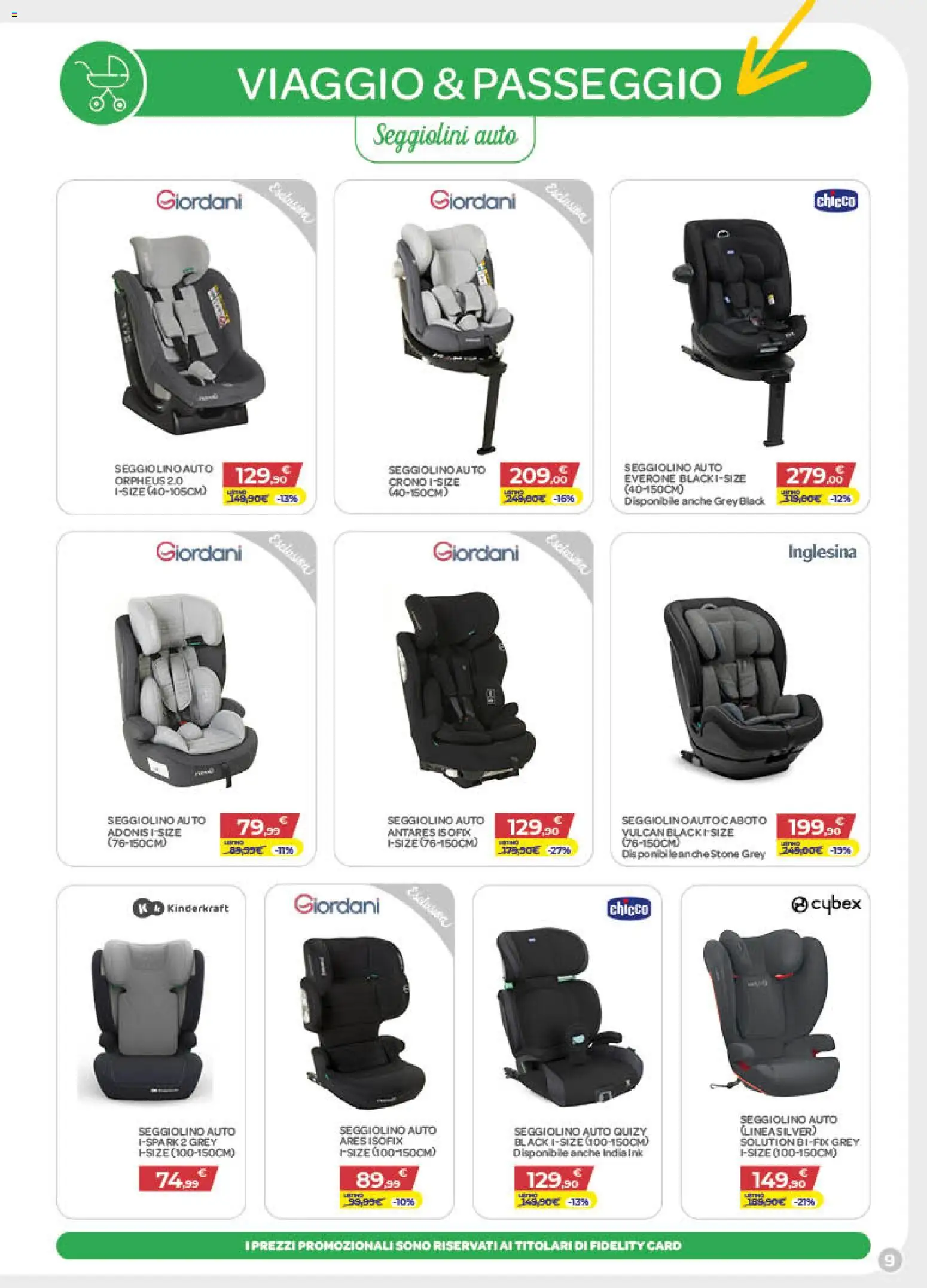 Volantino Bimbo store del 02/07/2026 | Pagina: 9 | Prodotti: Seggiolino